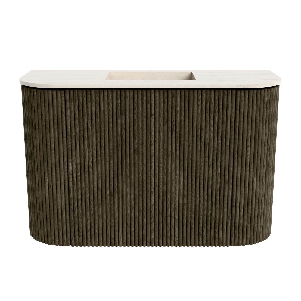 Mondiaz Toiletmeubel Joya Dlux Shadow - 63.2 cm - Wastafel FAYE Meli - Zonder kraangat(en) - Solid Surface - Met spoelbak Midden - Afbeelding 8