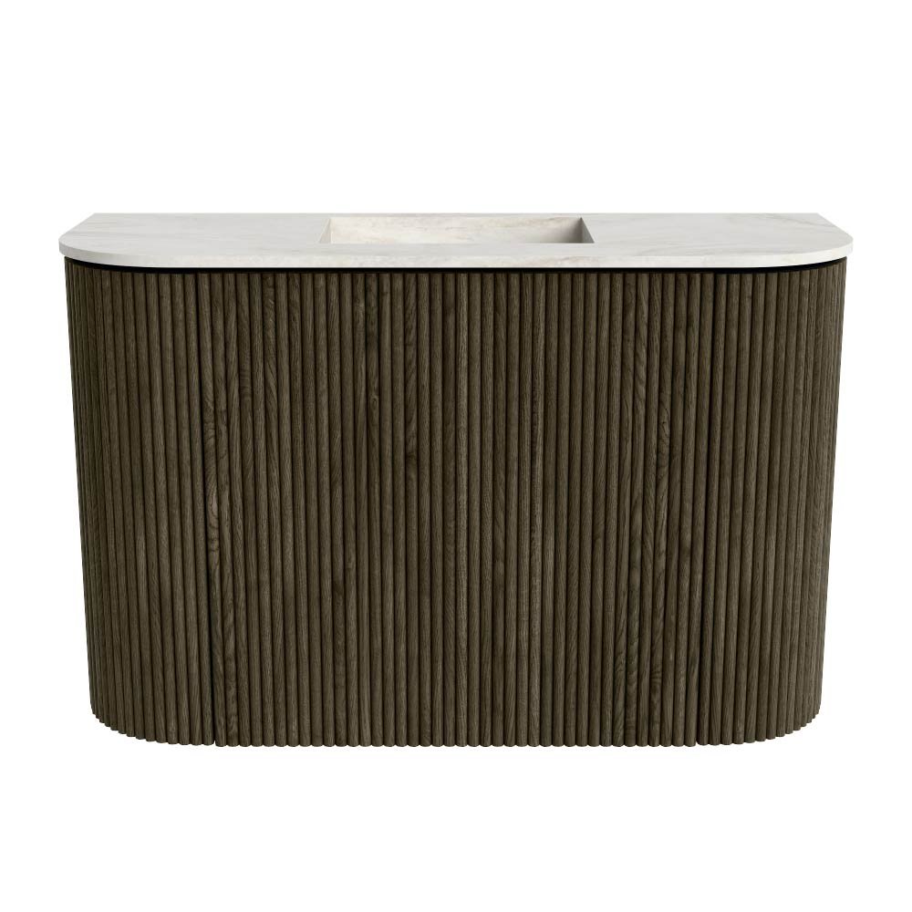 Mondiaz Toiletmeubel Joya Dlux Shadow - 63.2 cm - Wastafel FAYE Ostra - Zonder kraangat(en) - Solid Surface - Met spoelbak Midden - Afbeelding 8