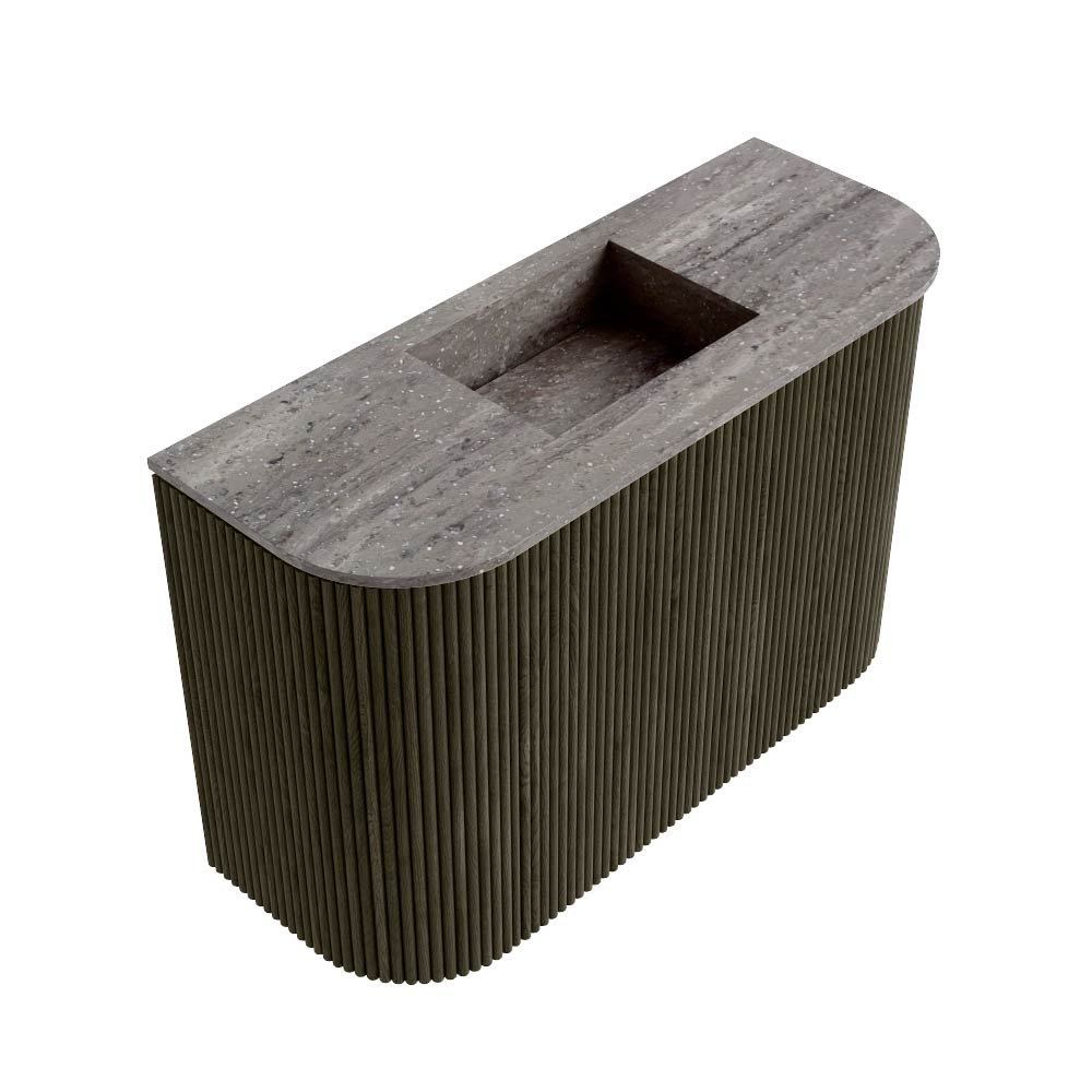 Mondiaz Toiletmeubel Joya Dlux Shadow - 63.2 cm - Wastafel FAYE Saba - Zonder kraangat(en) - Solid Surface - Met spoelbak Midden - Afbeelding 6
