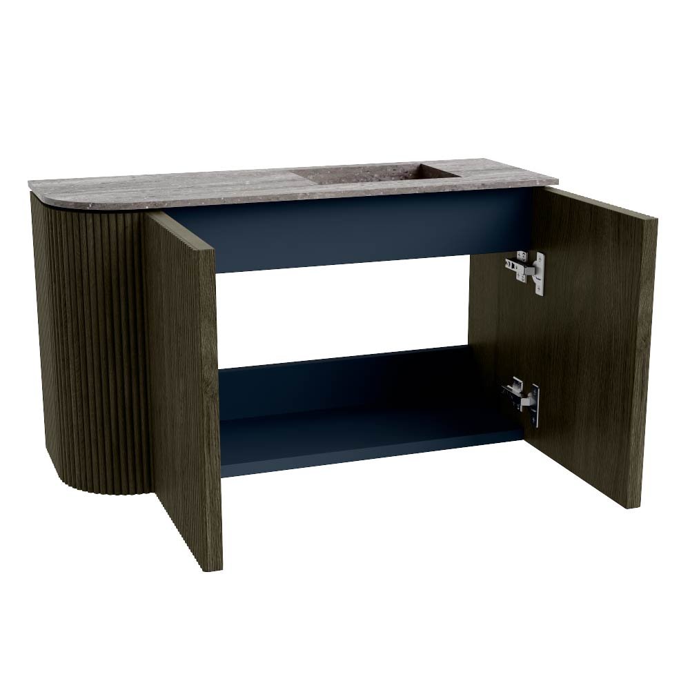 Mondiaz Toiletmeubel Joya Dlux Shadow - 71.6 cm - Wastafel FAYE Saba - Zonder kraangat(en) - Solid Surface - Met spoelbak Rechts - Afbeelding 9