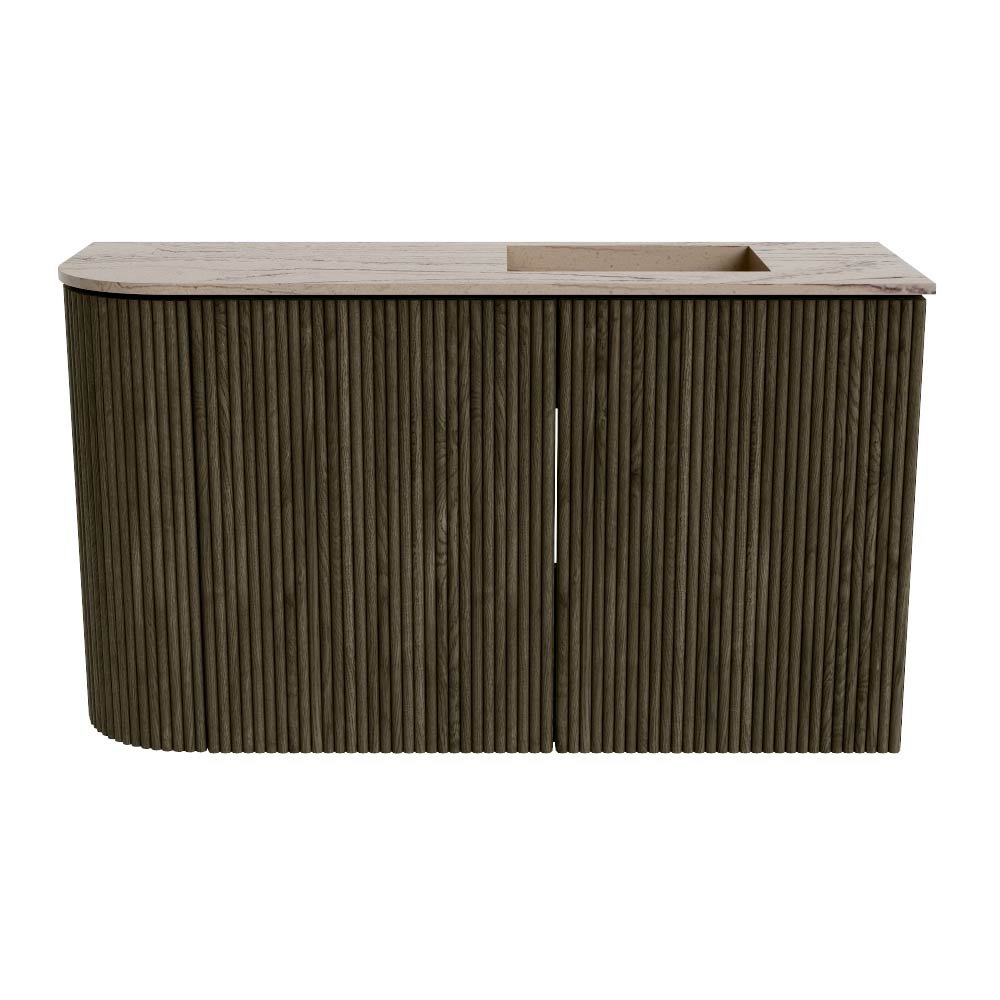 Mondiaz Toiletmeubel Joya Dlux Shadow - 71.6 cm - Wastafel FAYE Arena - 1 kraangat - Solid Surface - Met spoelbak Rechts - Afbeelding 8