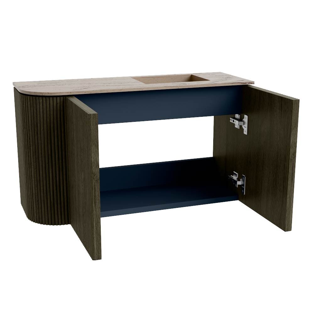 Mondiaz Toiletmeubel Joya Dlux Shadow - 71.6 cm - Wastafel FAYE Arena - 1 kraangat - Solid Surface - Met spoelbak Rechts - Afbeelding 9