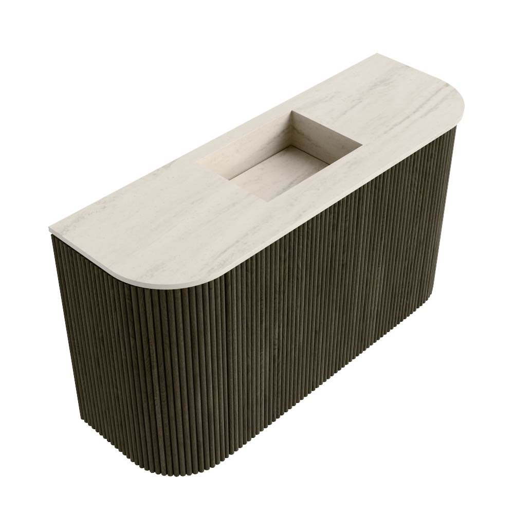 Mondiaz Toiletmeubel Joya Dlux Shadow - 73.2 cm - Wastafel FAYE Meli - Zonder kraangat(en) - Solid Surface - Met spoelbak Midden - Afbeelding 6
