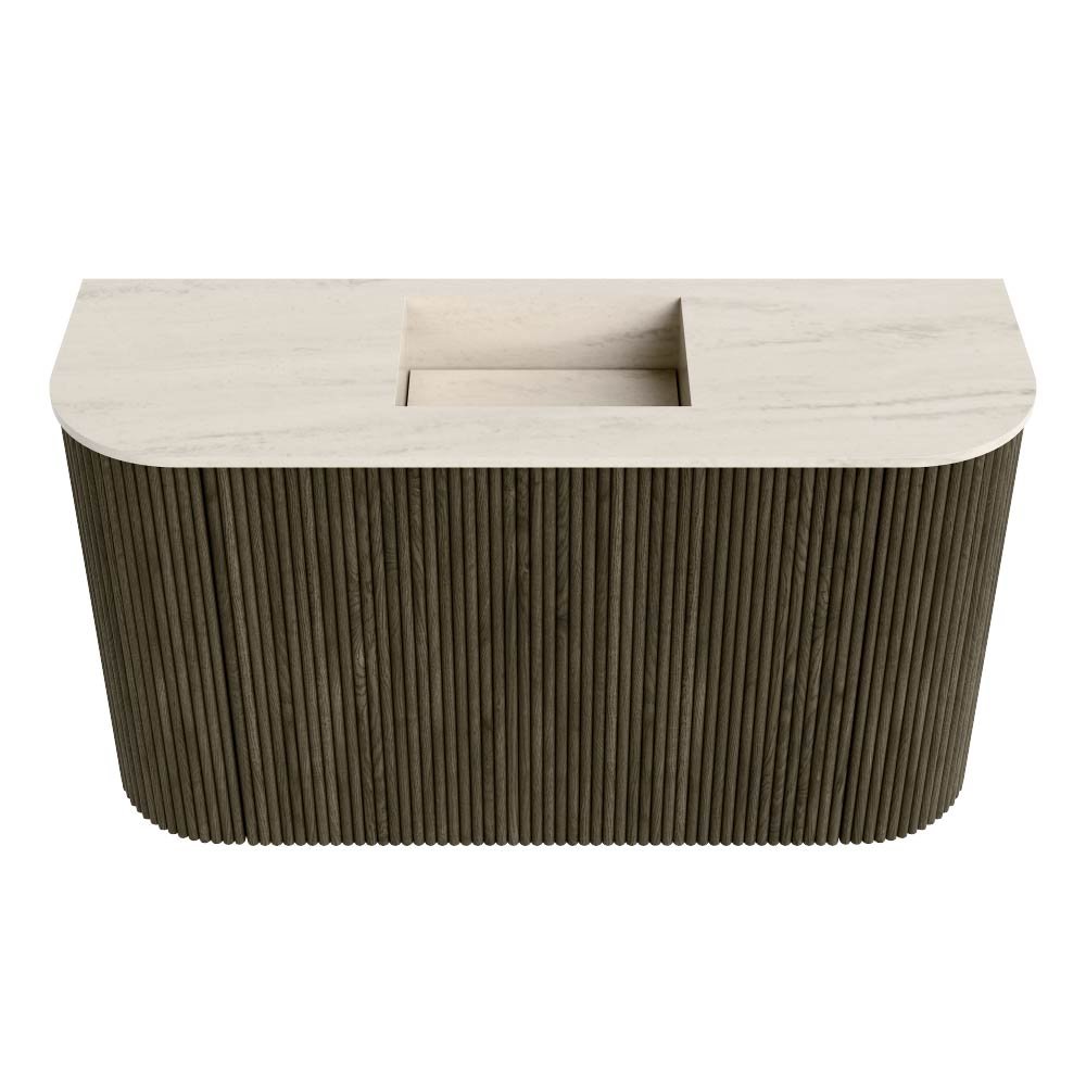 Mondiaz Toiletmeubel Joya Dlux Shadow - 73.2 cm - Wastafel FAYE Meli - Zonder kraangat(en) - Solid Surface - Met spoelbak Midden - Afbeelding 7