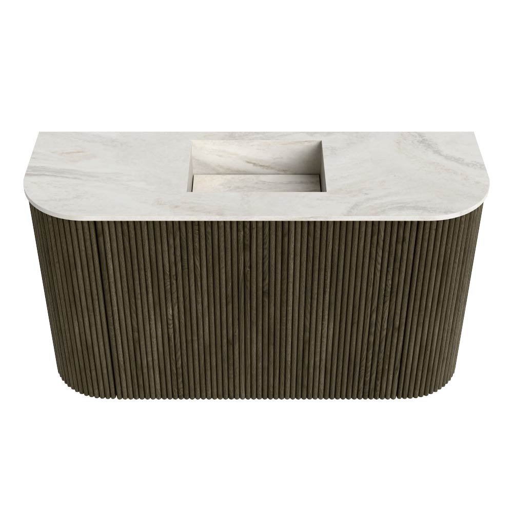 Mondiaz Toiletmeubel Joya Dlux Shadow - 73.2 cm - Wastafel FAYE Ostra - Zonder kraangat(en) - Solid Surface - Met spoelbak Midden - Afbeelding 7