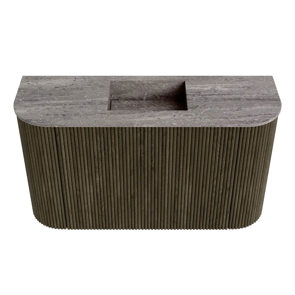 Mondiaz Toiletmeubel Joya Dlux Shadow - 73.2 cm - Wastafel FAYE Saba - Zonder kraangat(en) - Solid Surface - Met spoelbak Midden - Afbeelding 7