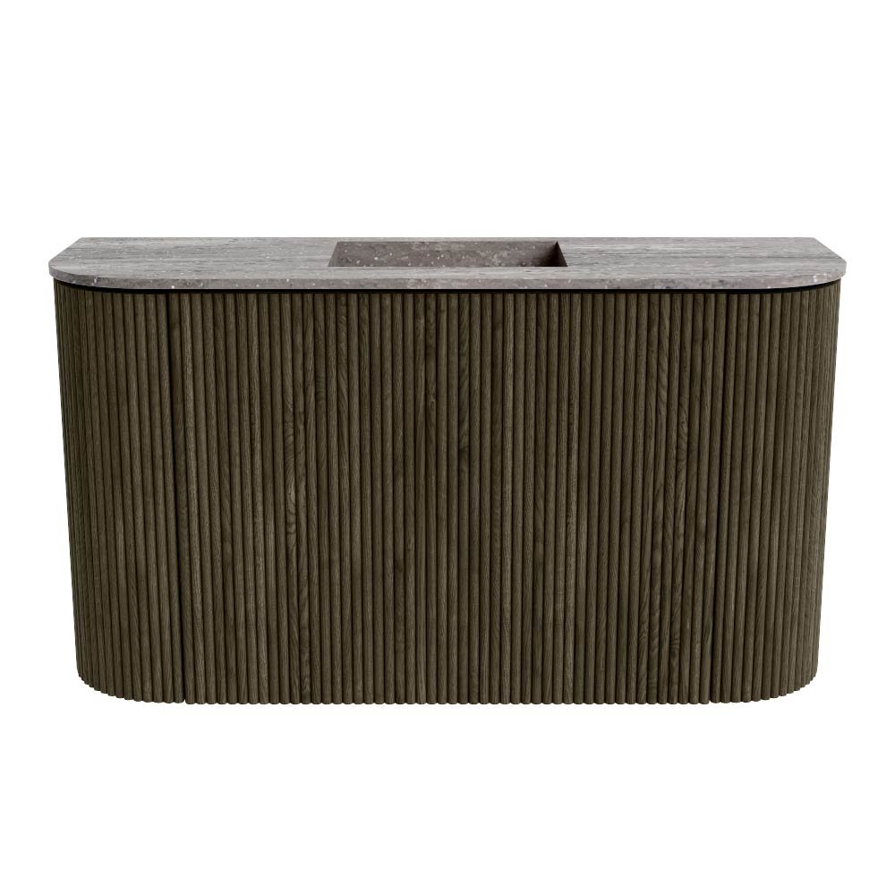 Mondiaz Toiletmeubel Joya Dlux Shadow - 73.2 cm - Wastafel FAYE Saba - Zonder kraangat(en) - Solid Surface - Met spoelbak Midden - Afbeelding 8