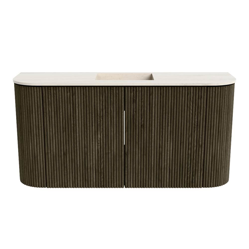 Mondiaz Toiletmeubel Joya Dlux Shadow - 83.2 cm - Wastafel FAYE Meli - Zonder kraangat(en) - Solid Surface - Met spoelbak Midden - Afbeelding 8