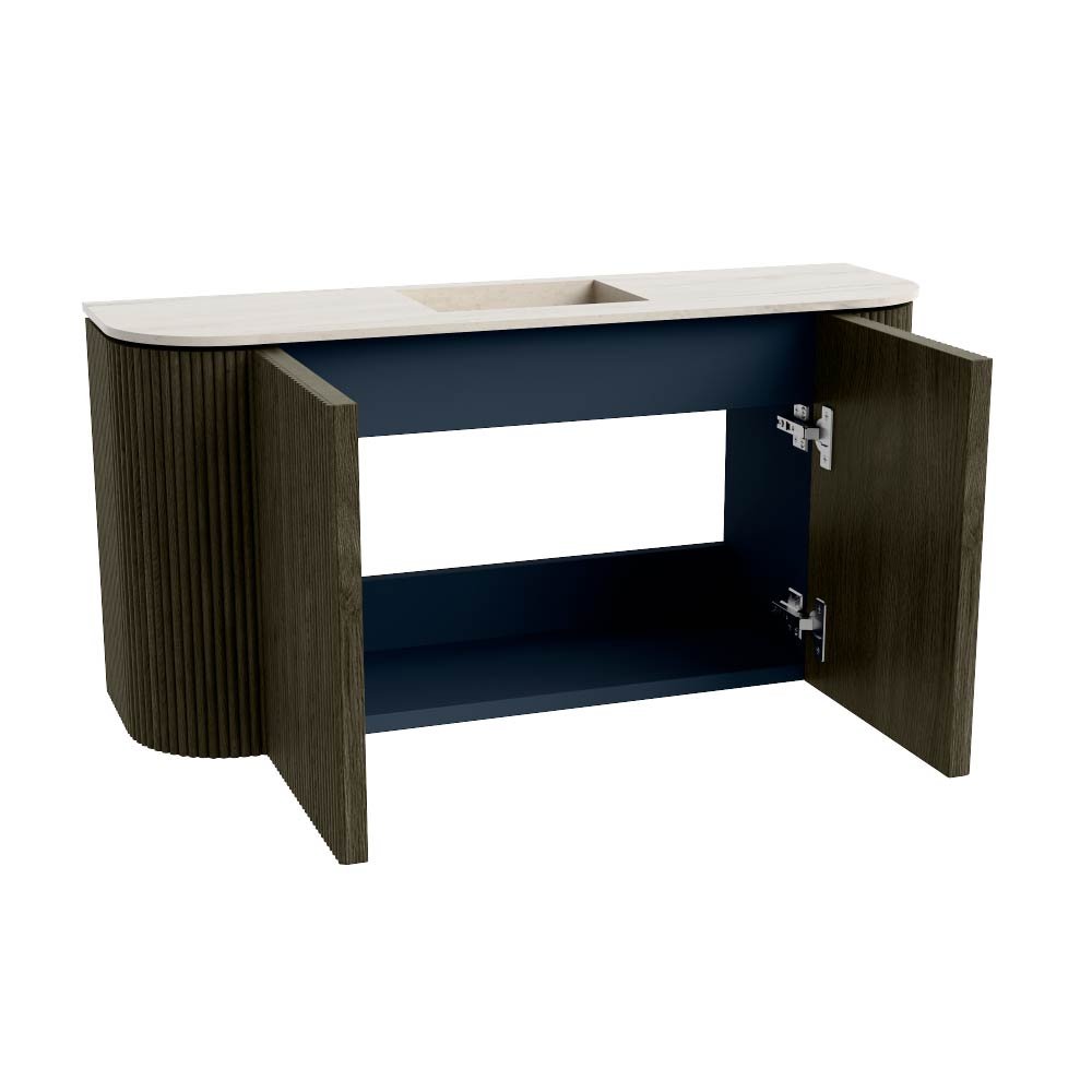 Mondiaz Toiletmeubel Joya Dlux Shadow - 83.2 cm - Wastafel FAYE Meli - Zonder kraangat(en) - Solid Surface - Met spoelbak Midden - Afbeelding 9