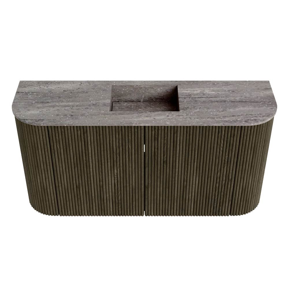 Mondiaz Toiletmeubel Joya Dlux Shadow - 83.2 cm - Wastafel FAYE Saba - Zonder kraangat(en) - Solid Surface - Met spoelbak Midden - Afbeelding 7