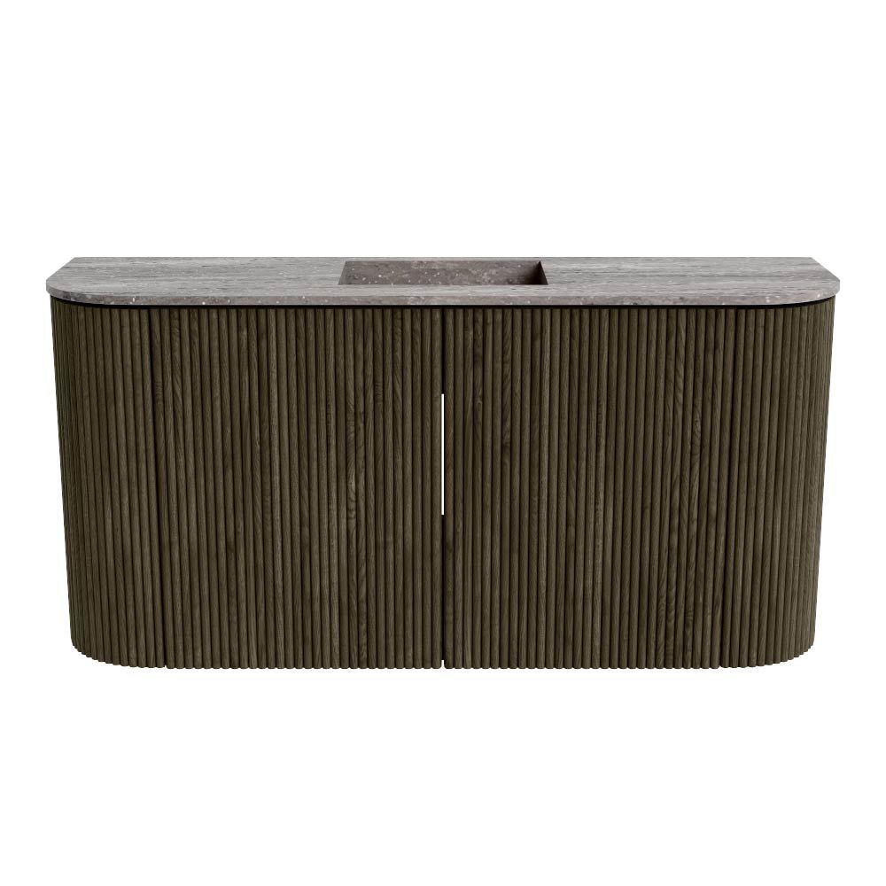 Mondiaz Toiletmeubel Joya Dlux Shadow - 83.2 cm - Wastafel FAYE Saba - Zonder kraangat(en) - Solid Surface - Met spoelbak Midden - Afbeelding 8