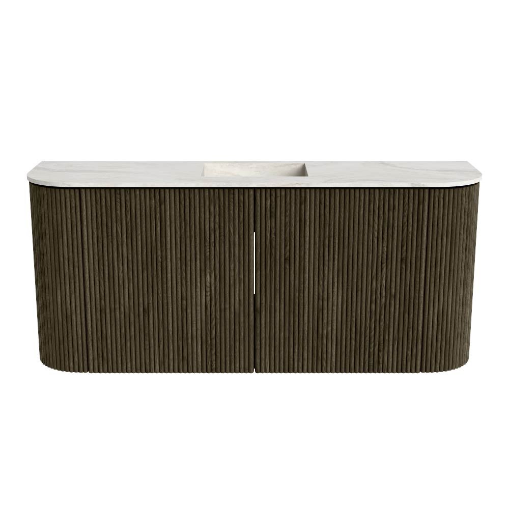 Mondiaz Toiletmeubel Joya Dlux Shadow - 93.2 cm - Wastafel FAYE Ostra - Zonder kraangat(en) - Solid Surface - Met spoelbak Midden - Afbeelding 8