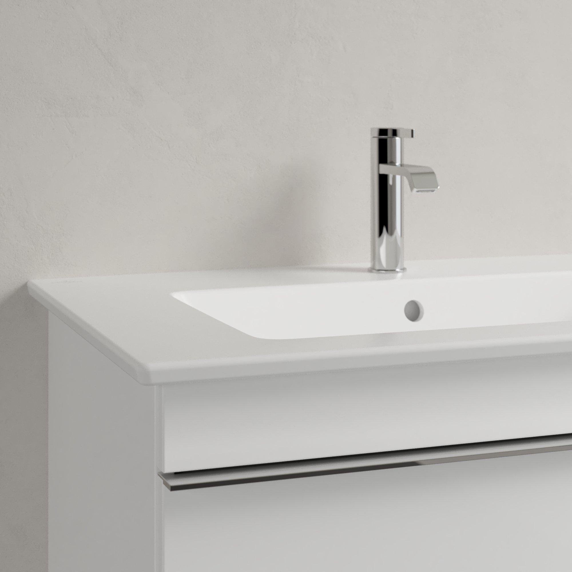 Villeroy & Boch Venticello meubelwastafel - 1 kraangat doorgestoken 80x50cm - (geschikt voor 3 kr.gaten) met overloop stone white - 41048LRW - Afbeelding 6
