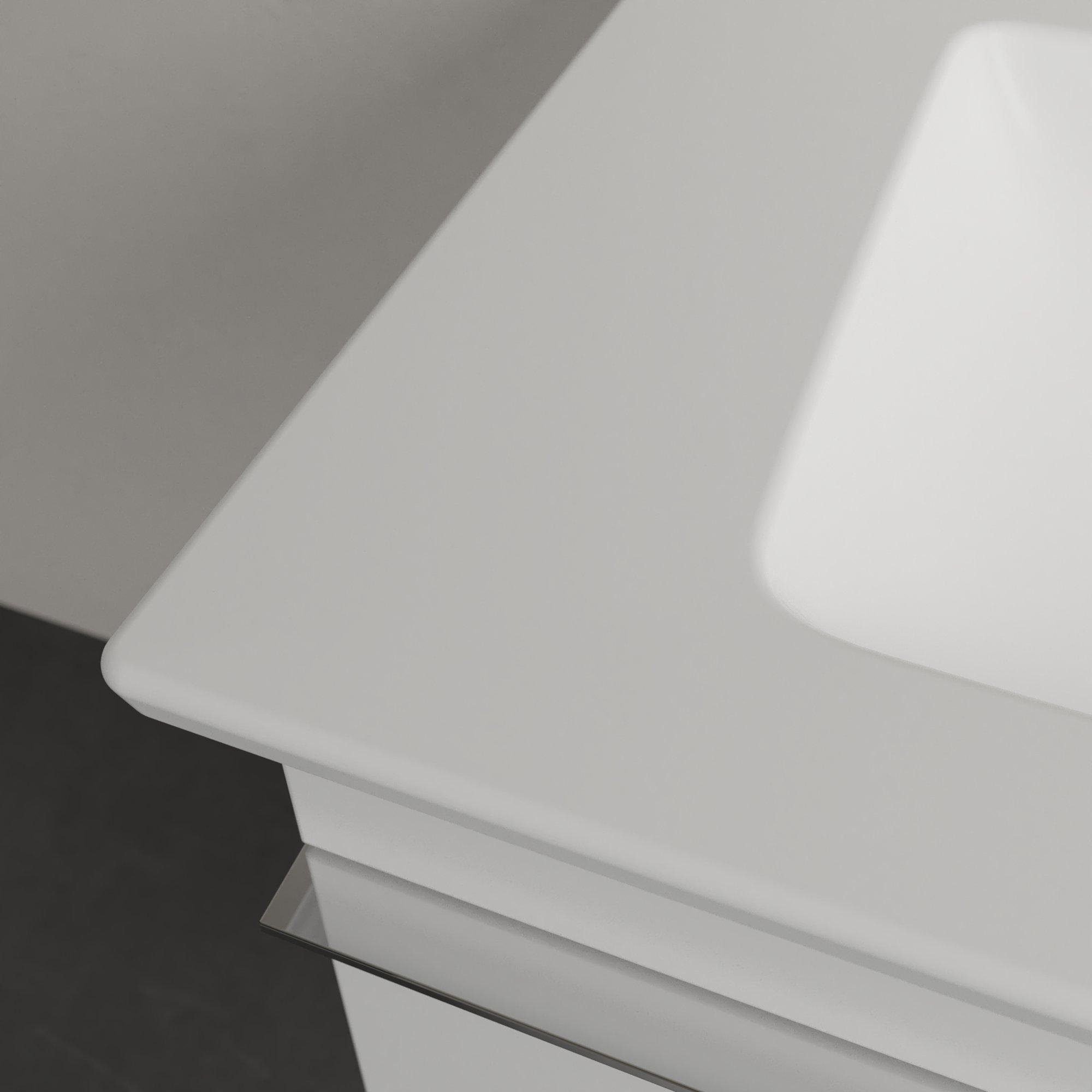 Villeroy & Boch Venticello meubelwastafel - 1 kraangat doorgestoken 80x50cm - (geschikt voor 3 kr.gaten) met overloop stone white - 41048LRW - Afbeelding 7