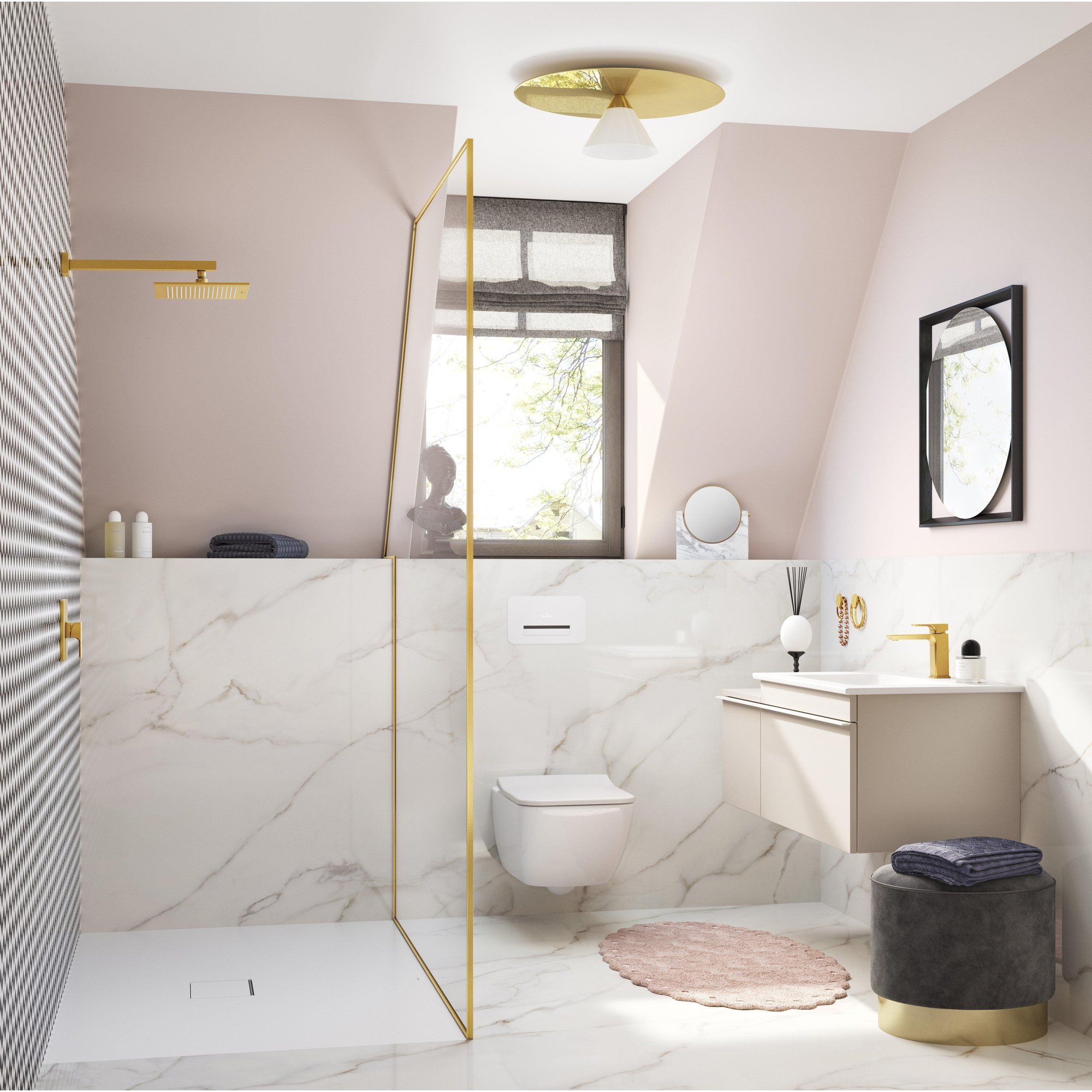 Villeroy & Boch Venticello meubelwastafel - 1 kraangat doorgestoken 80x50cm - (geschikt voor 3 kr.gaten) met overloop stone white - 41048LRW - Afbeelding 8