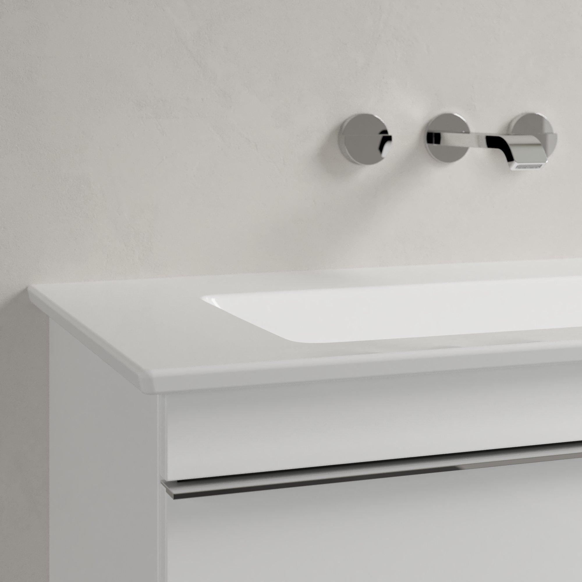 Villeroy & Boch Venticello Meubelwastafel - wasbak midden zonder kraangat - 100x50cm - overloop - ceramic - wit - 4104AJR1 - Afbeelding 7