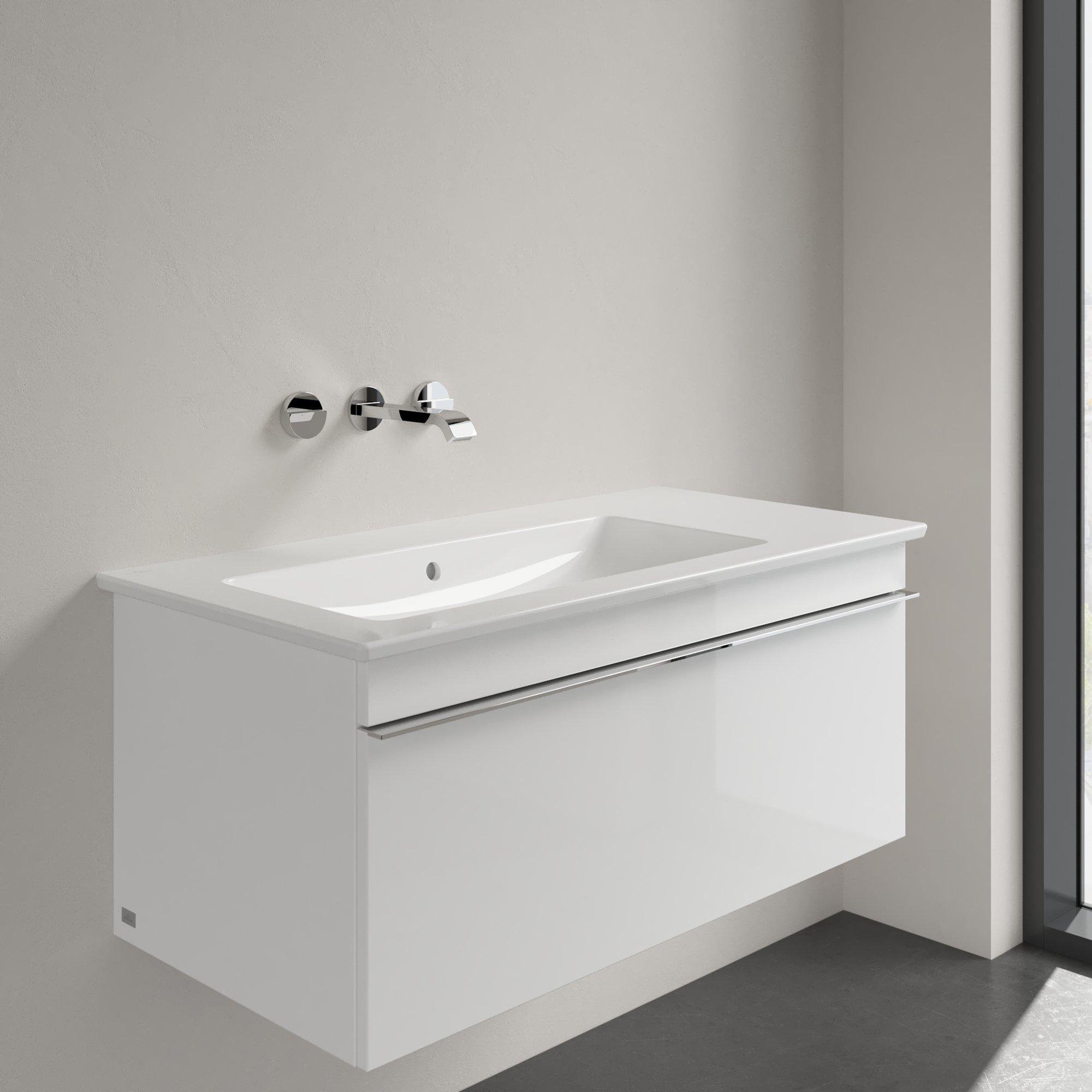 Villeroy & Boch Venticello Meubelwastafel - wasbak links zonder kraangat - 100x50cm - overloop - wit - 4134l301 - Afbeelding 2