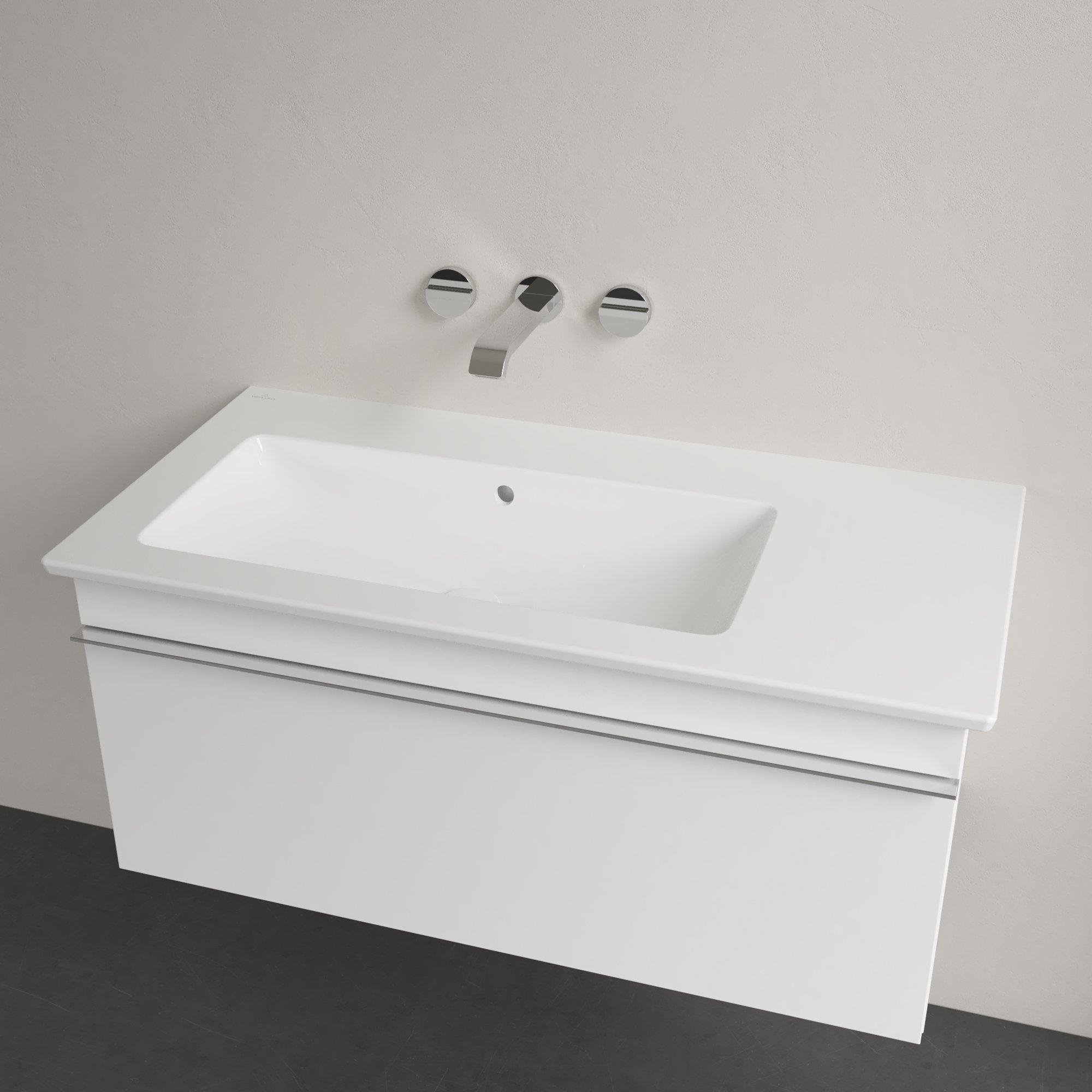 Villeroy & Boch Venticello Meubelwastafel - wasbak links zonder kraangat - 100x50cm - overloop - wit - 4134l301 - Afbeelding 3