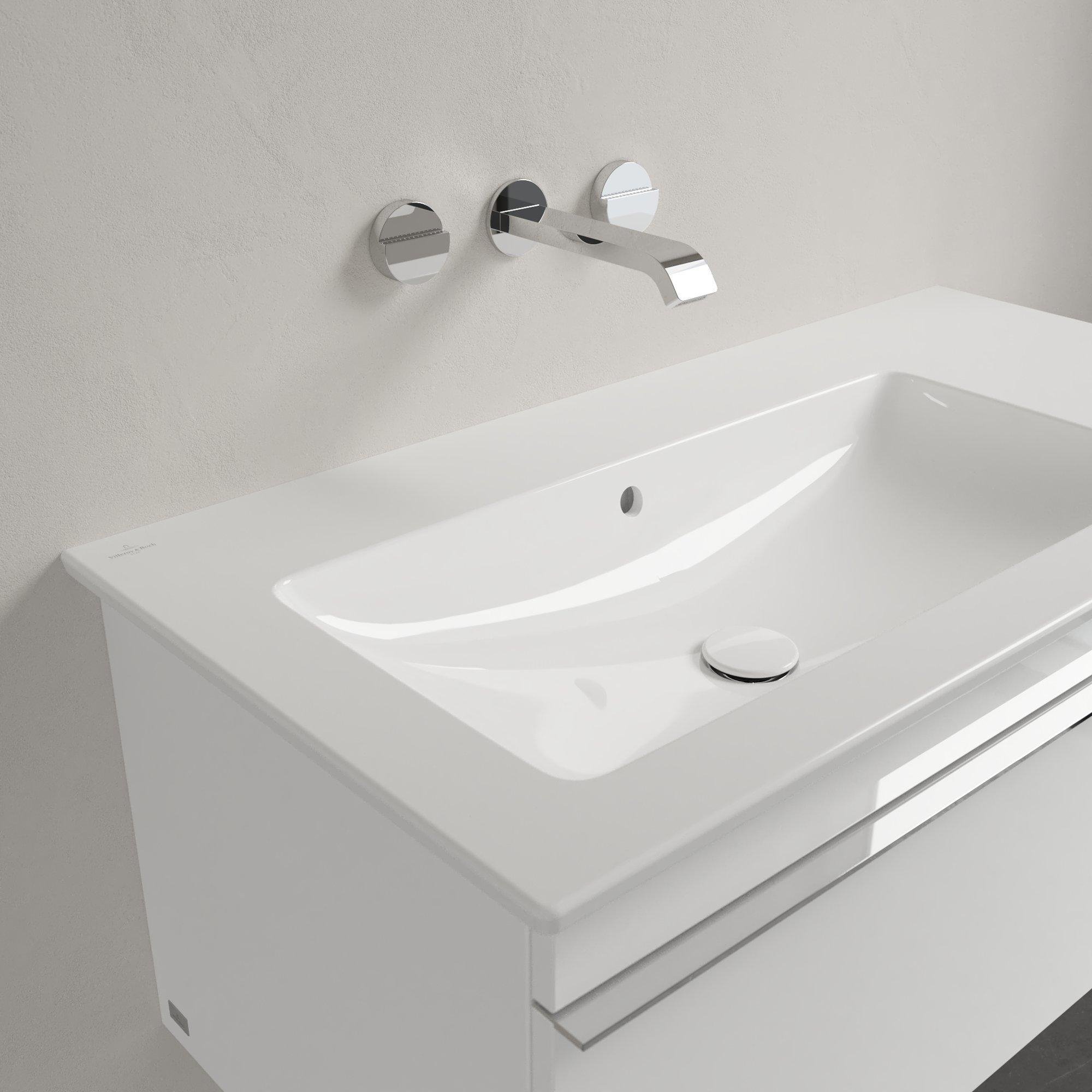 Villeroy & Boch Venticello Meubelwastafel - wasbak links zonder kraangat - 100x50cm - overloop - wit - 4134l301 - Afbeelding 5