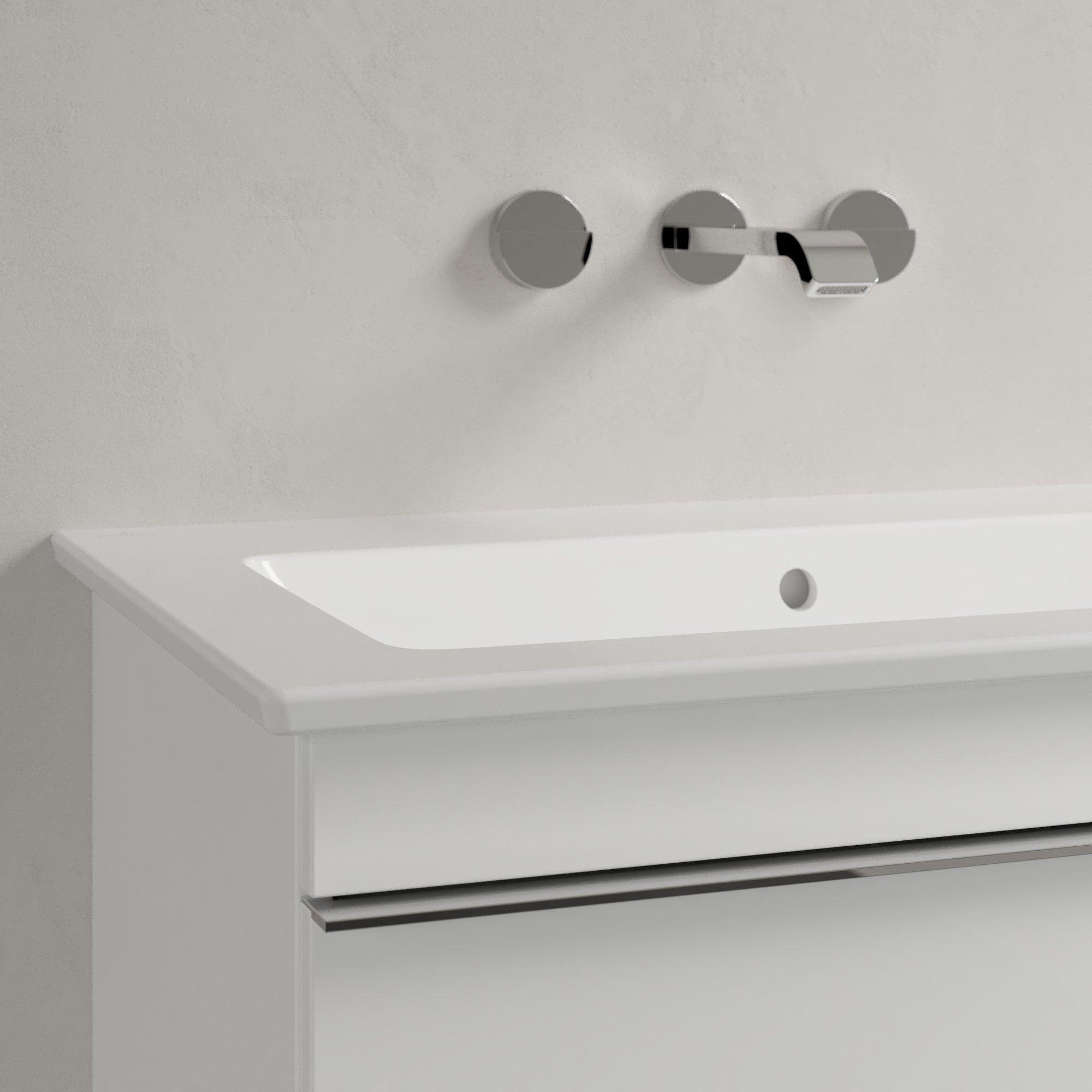 Villeroy & Boch Venticello Meubelwastafel - wasbak links zonder kraangat - 100x50cm - overloop - wit - 4134l301 - Afbeelding 6
