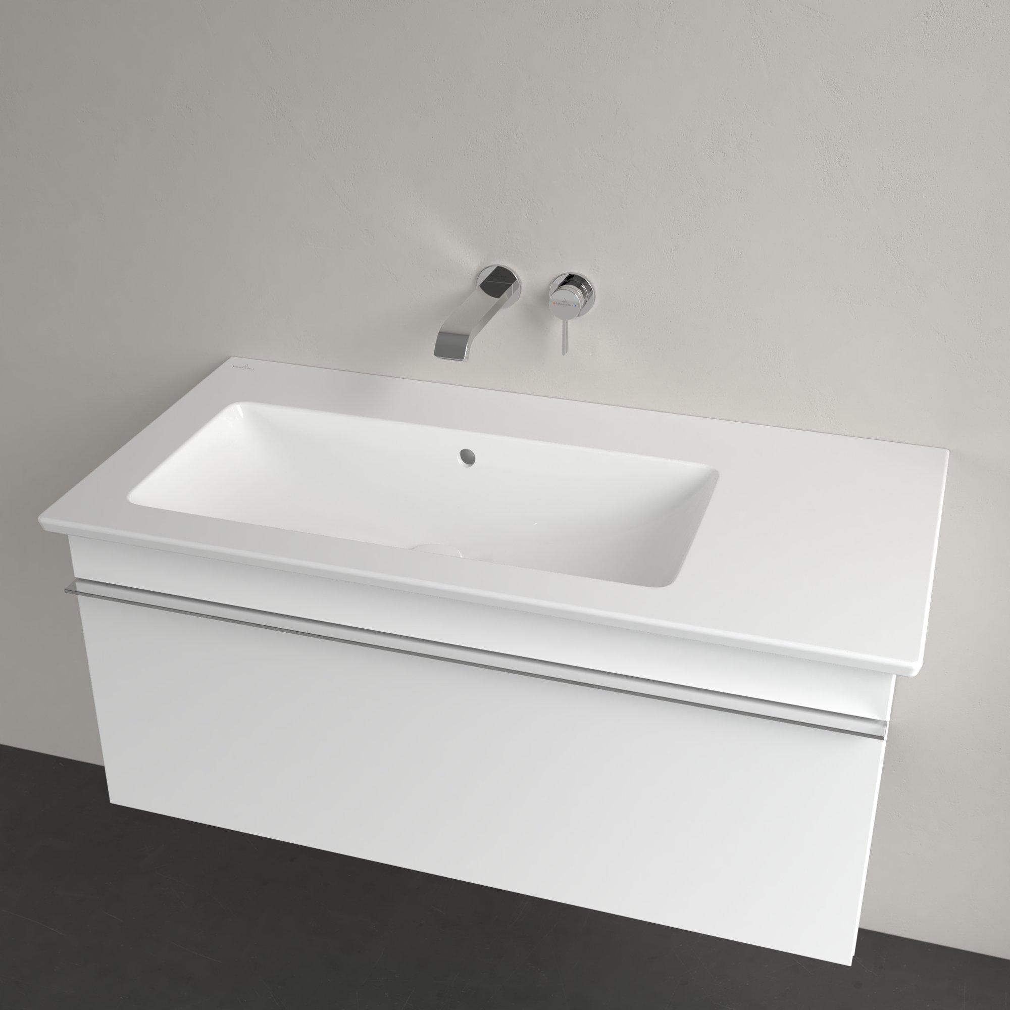 Villeroy & Boch Venticello Meubelwastafel - wasbak links zonder kraangat - 100x50cm - overloop - wit - 4134l301 - Afbeelding 9