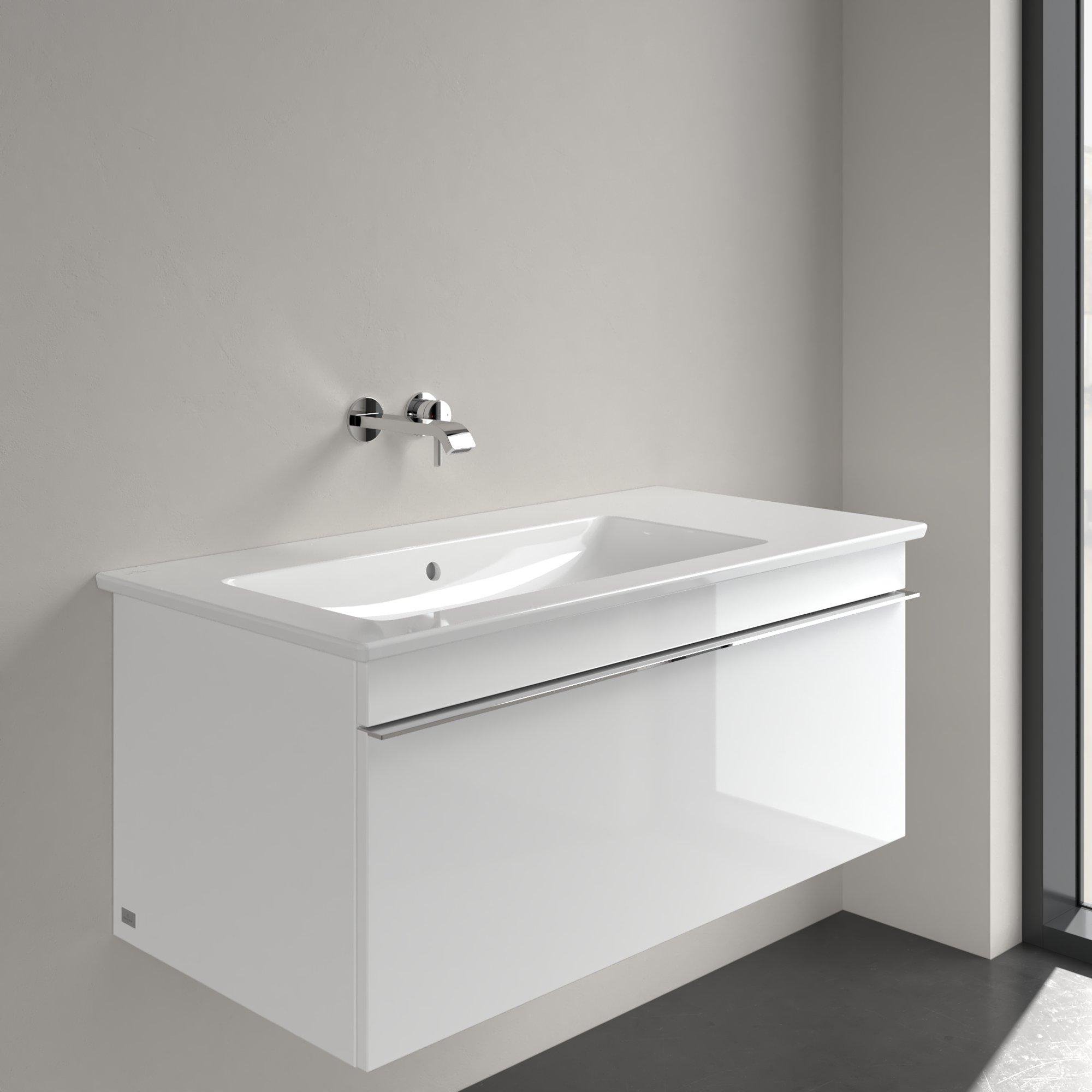 Villeroy & Boch Venticello Meubelwastafel - wasbak links zonder kraangat - 100x50cm - overloop - wit - 4134l301 - Afbeelding 10