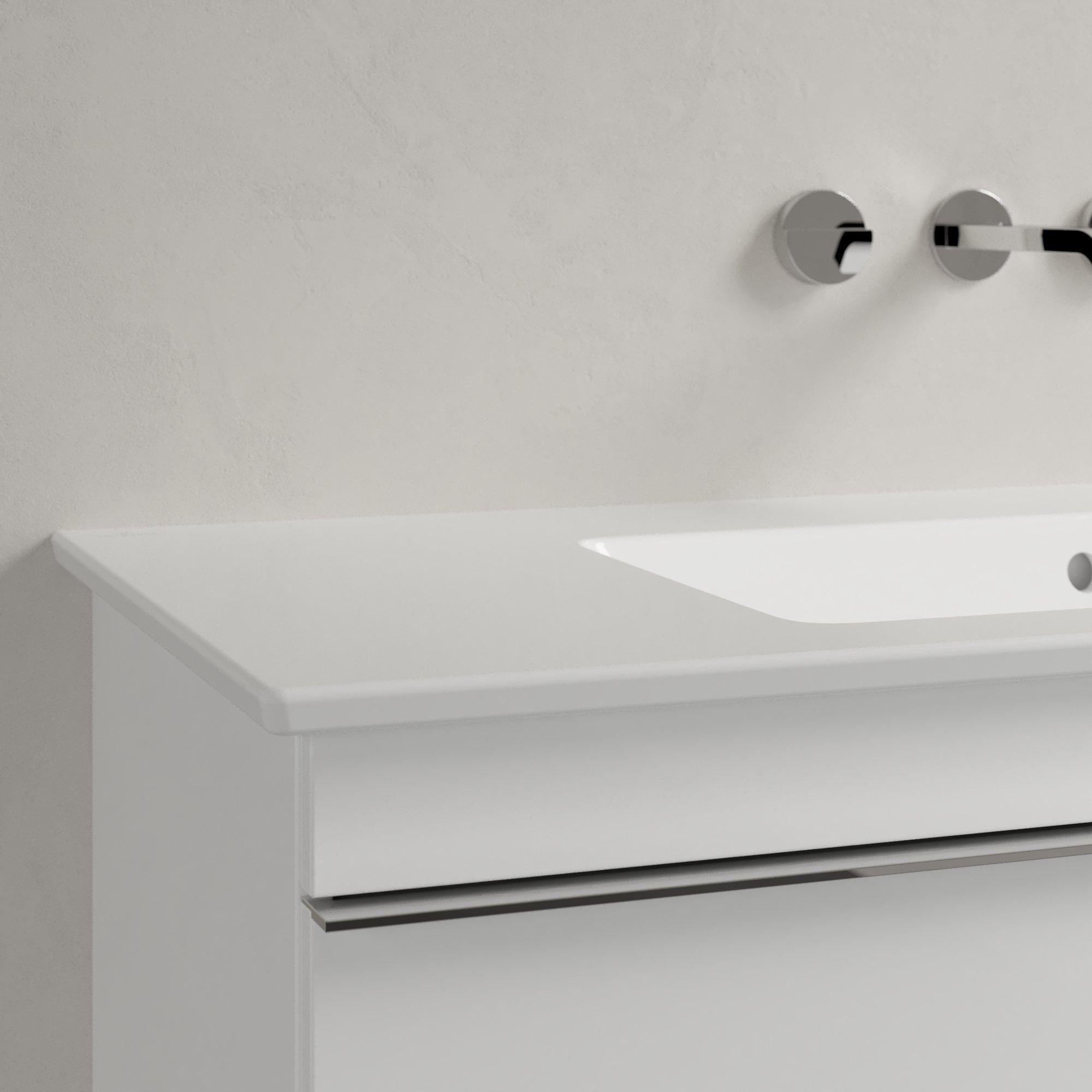 Villeroy & Boch Venticello Meubelwastafel - wasbak rechts zonder kraangat - 100x50cm - overloop - ceramic - wit - 4134r3r1 - Afbeelding 7