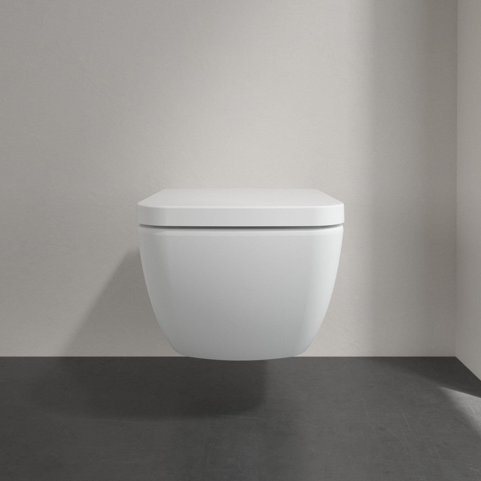 Villeroy & Boch Venticello wandcloset - diepspoel DirectFlush 37.5x56cm - ceramic+ stone white - 4611r0rw - Afbeelding 3