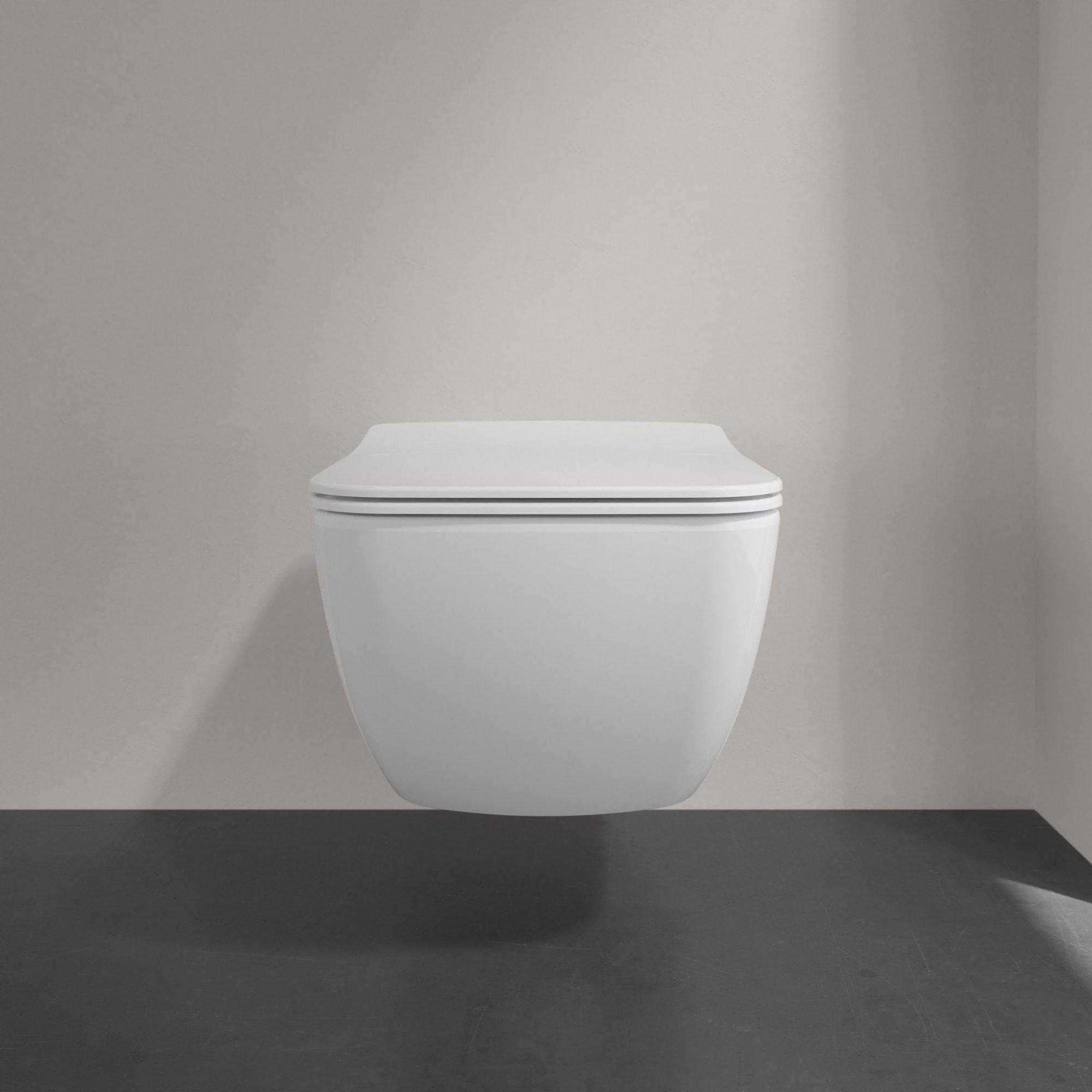 Villeroy & Boch Venticello closet - B37.5xD56cm - waterbesparend Diepspoel vuilafstotend Keramiek Wit - 4611rlr1 - Afbeelding 4