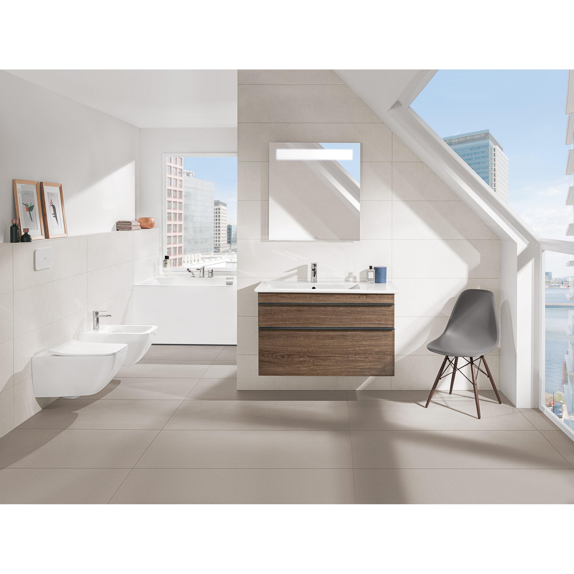 Villeroy & Boch Venticello closet - B37.5xD56cm - waterbesparend Diepspoel vuilafstotend Keramiek Wit - 4611rlr1 - Afbeelding 10