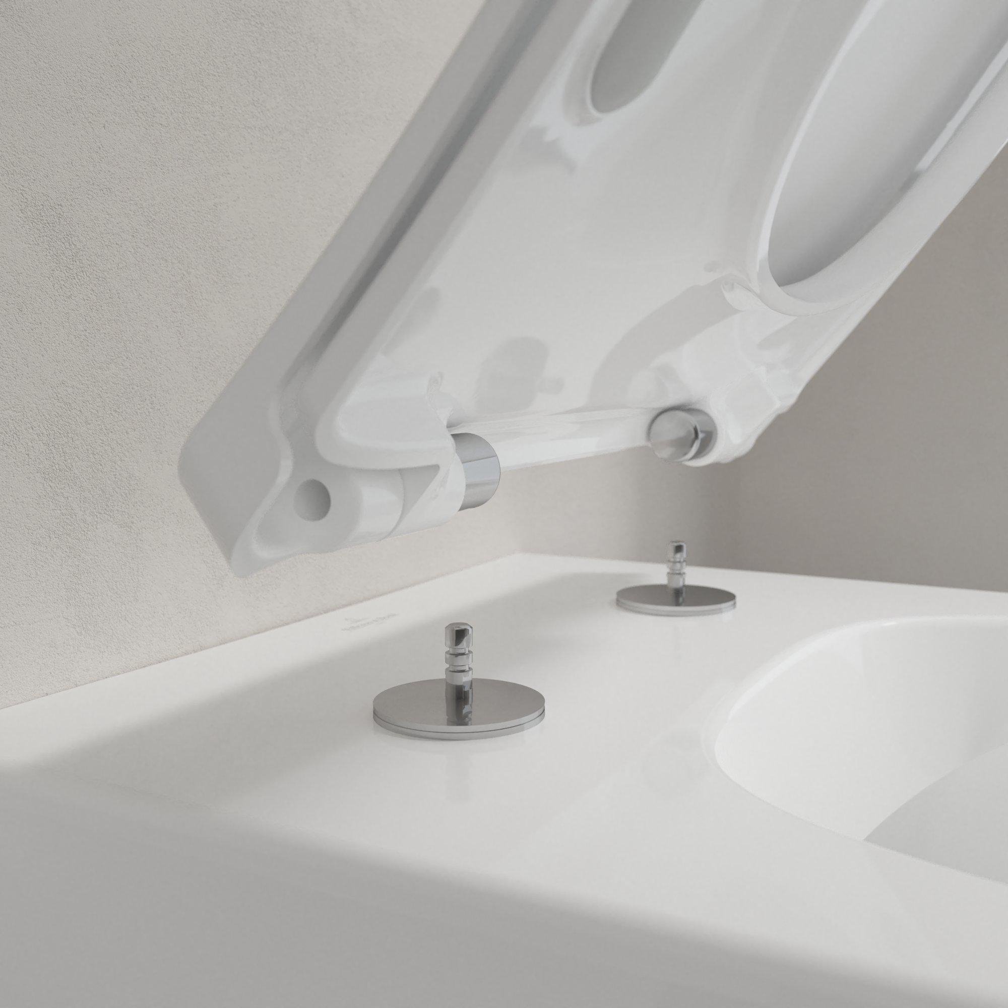 Villeroy & Boch Venticello closet - B37.5xD56cm - waterbesparend Diepspoel vuilafstotend Keramiek Wit - 4611rsr1 - Afbeelding 8