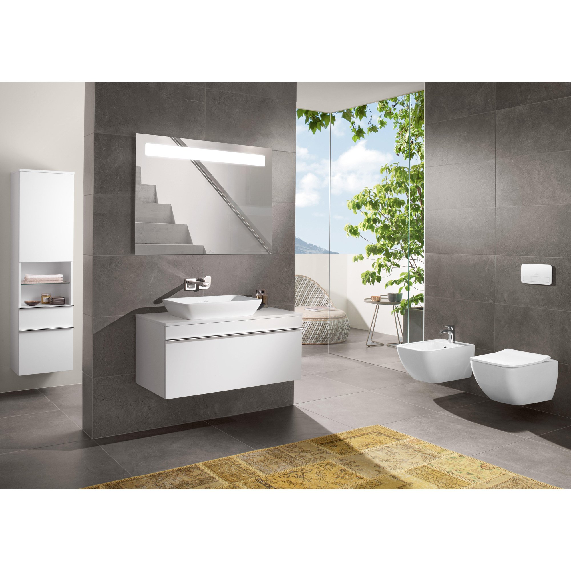 Villeroy & Boch Venticello closet - B37.5xD56cm - waterbesparend Diepspoel vuilafstotend Keramiek Wit - 4611rsr1 - Afbeelding 9