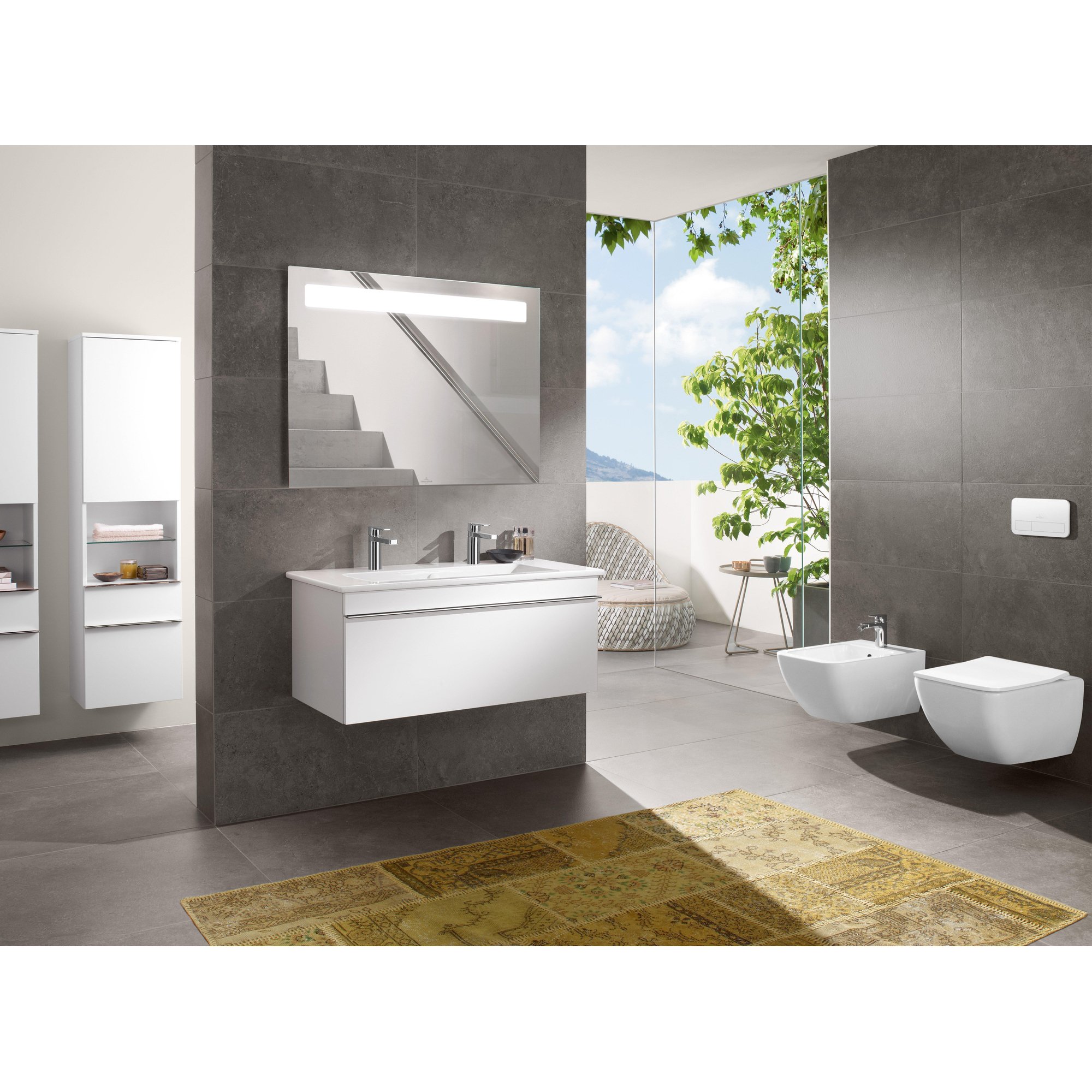 Villeroy & Boch Venticello closet - B37.5xD56cm - waterbesparend Diepspoel vuilafstotend Keramiek Wit - 4611rsr1 - Afbeelding 10