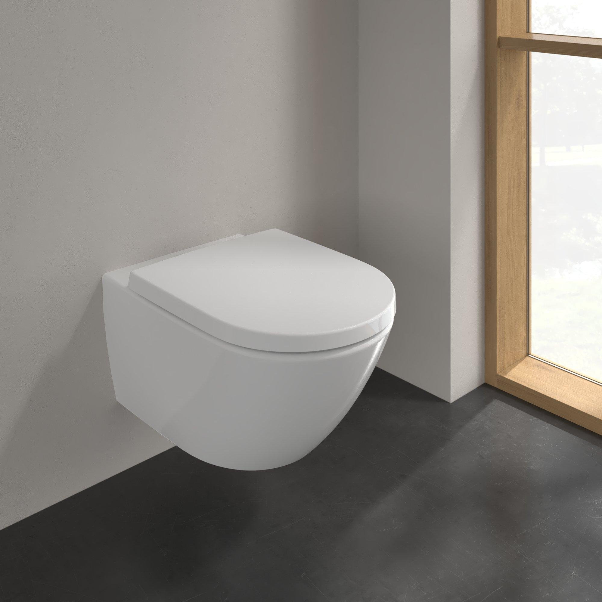 Villeroy & Boch Subway 3.0 Wandcloset - 56cm - zonder spoelrand - diepspoel - twistflush - zonder zitting - Alpin glans wit - 4670t001 - Afbeelding 5
