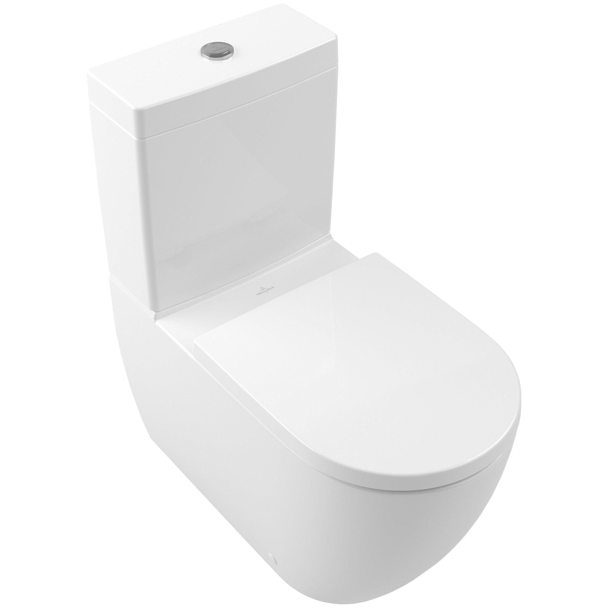 Villeroy & Boch Subway 3.0 Duoblockcloset - Staand - 71cm - twistflush - diepspoel - spoelrandloos - zonder reservoir - wit alpin - 4672t001