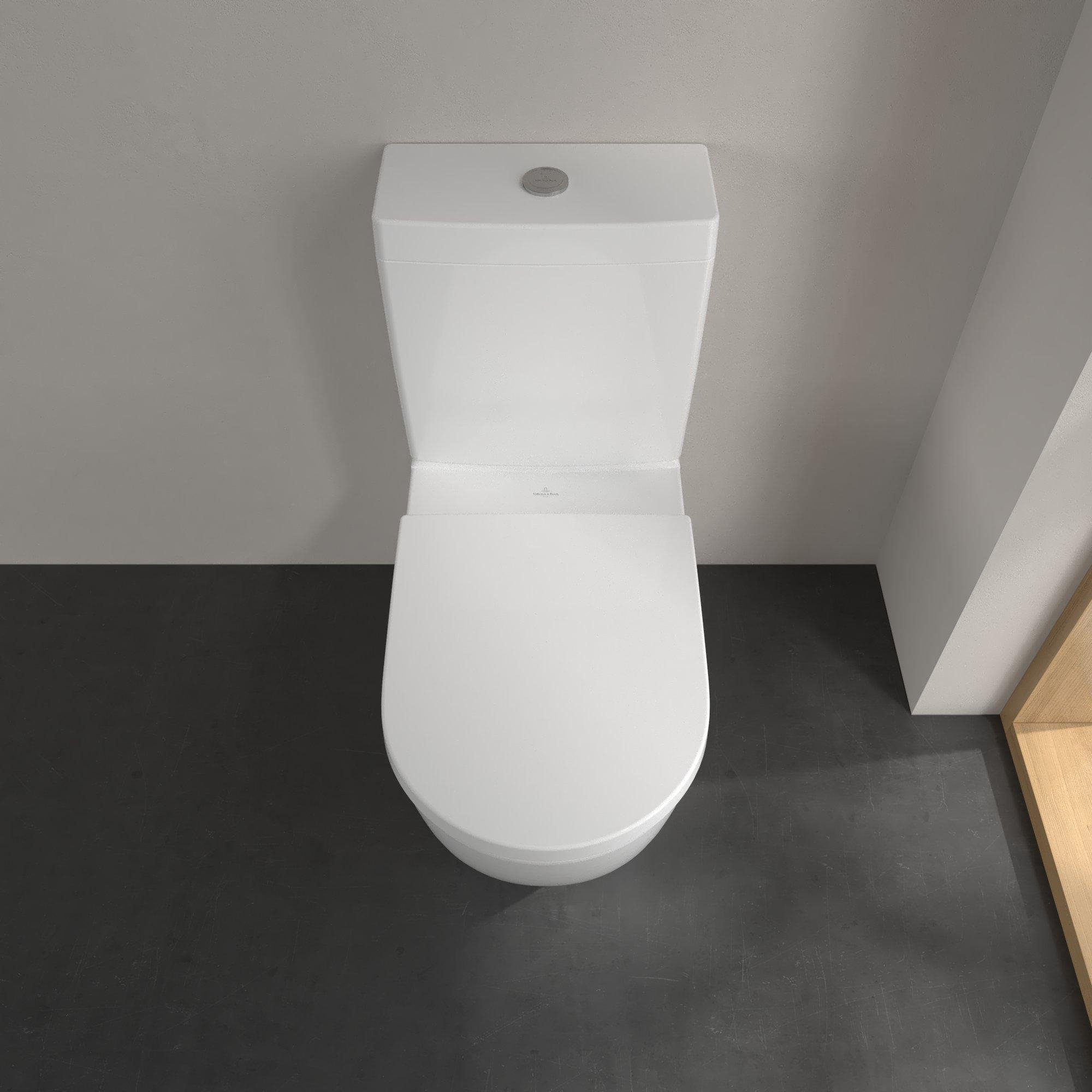 Villeroy & Boch Subway 3.0 Duoblockcloset - Staand - 71cm - twistflush - diepspoel - spoelrandloos - zonder reservoir - wit alpin - 4672t001 - Afbeelding 5