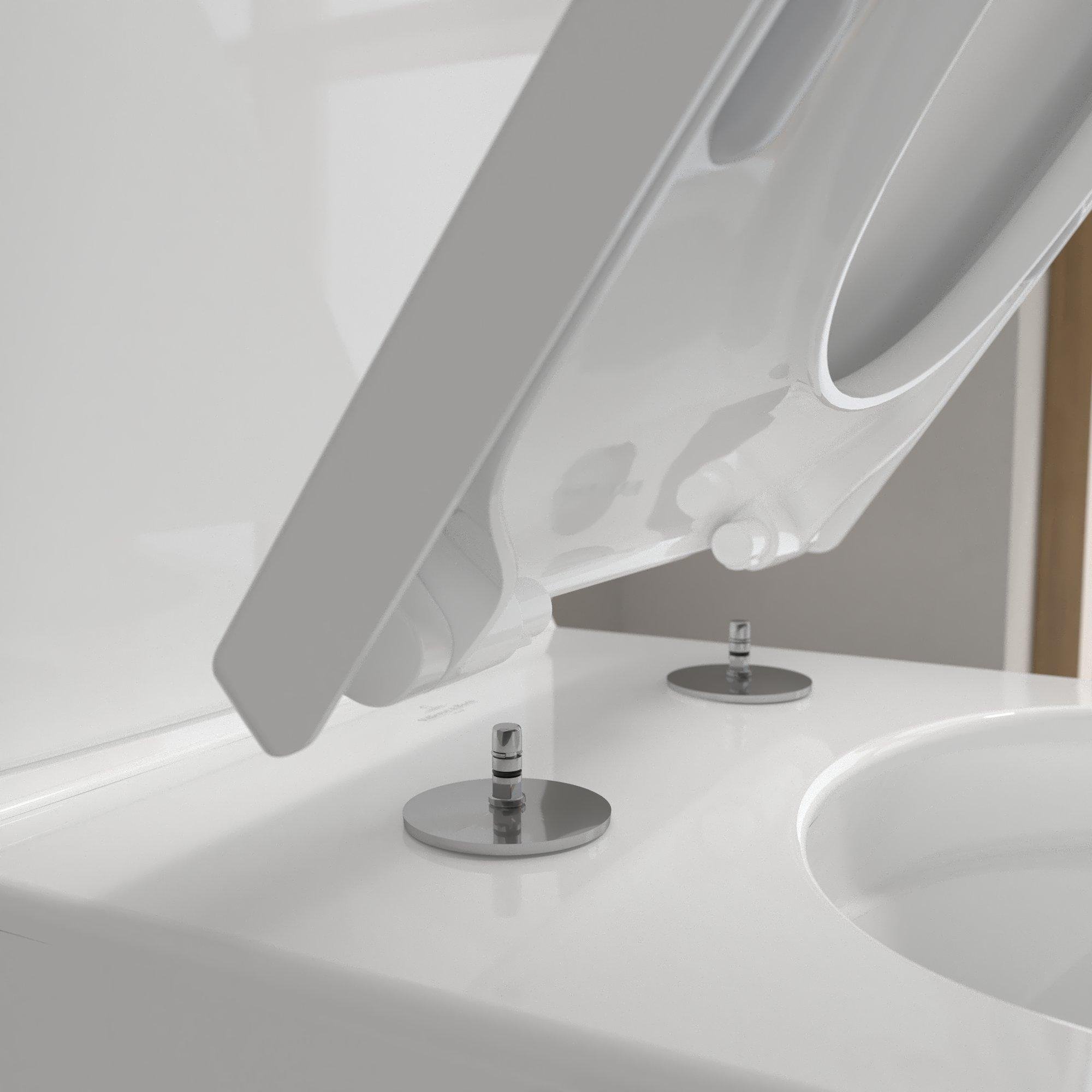 Villeroy & Boch Subway 3.0 Duoblockcloset - Staand - 71cm - twistflush - diepspoel - spoelrandloos - zonder reservoir - wit alpin - 4672t001 - Afbeelding 9