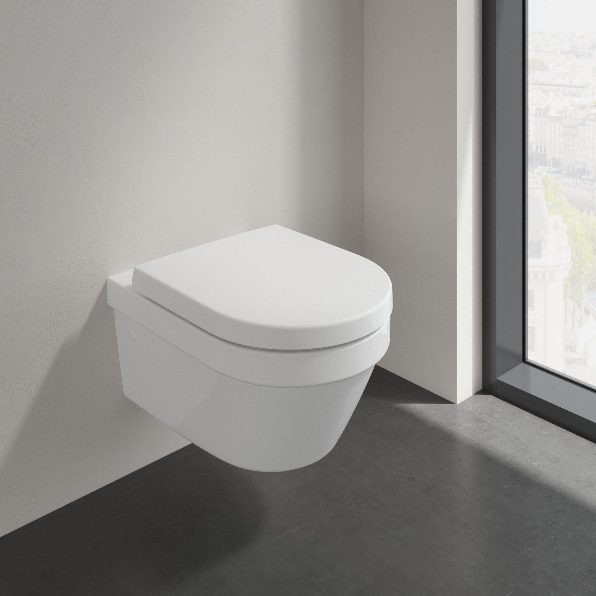Villeroy & Boch Architectura pack wandcloset - directflush softclose en quickrelease wit - 4694hr01 - Afbeelding 2