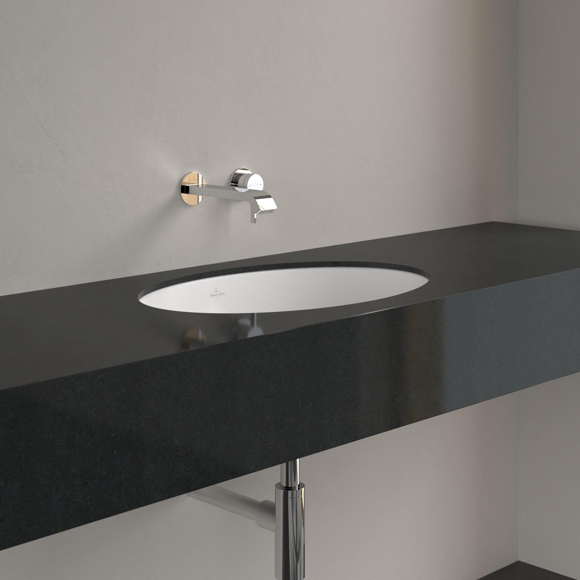 Villeroy & boch Loop & friends onderbouwwastafel 60x38cm z/kr.gat m/overl. C+ white - 4a5500rw - Afbeelding 5