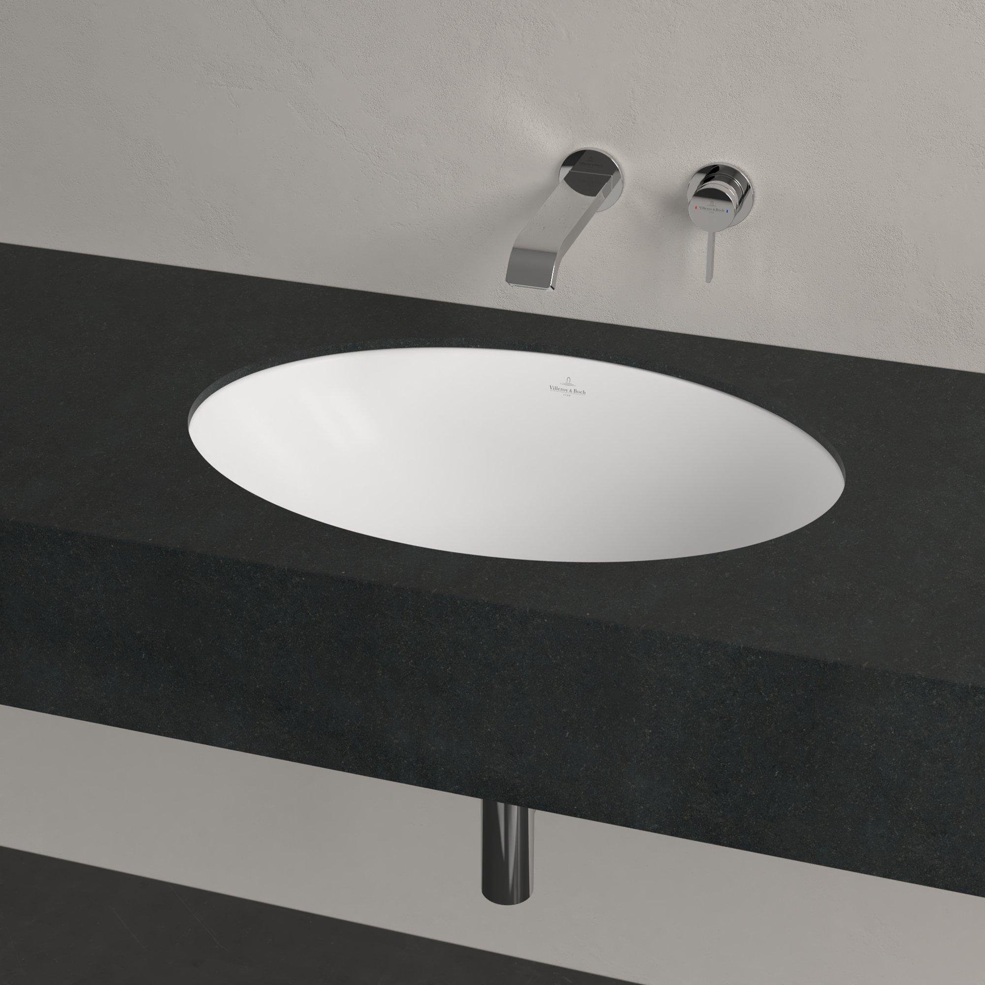Villeroy & boch Loop & friends onderbouwwastafel 60x38cm z/kr.gat m/overl. C+ white - 4a5500rw - Afbeelding 7