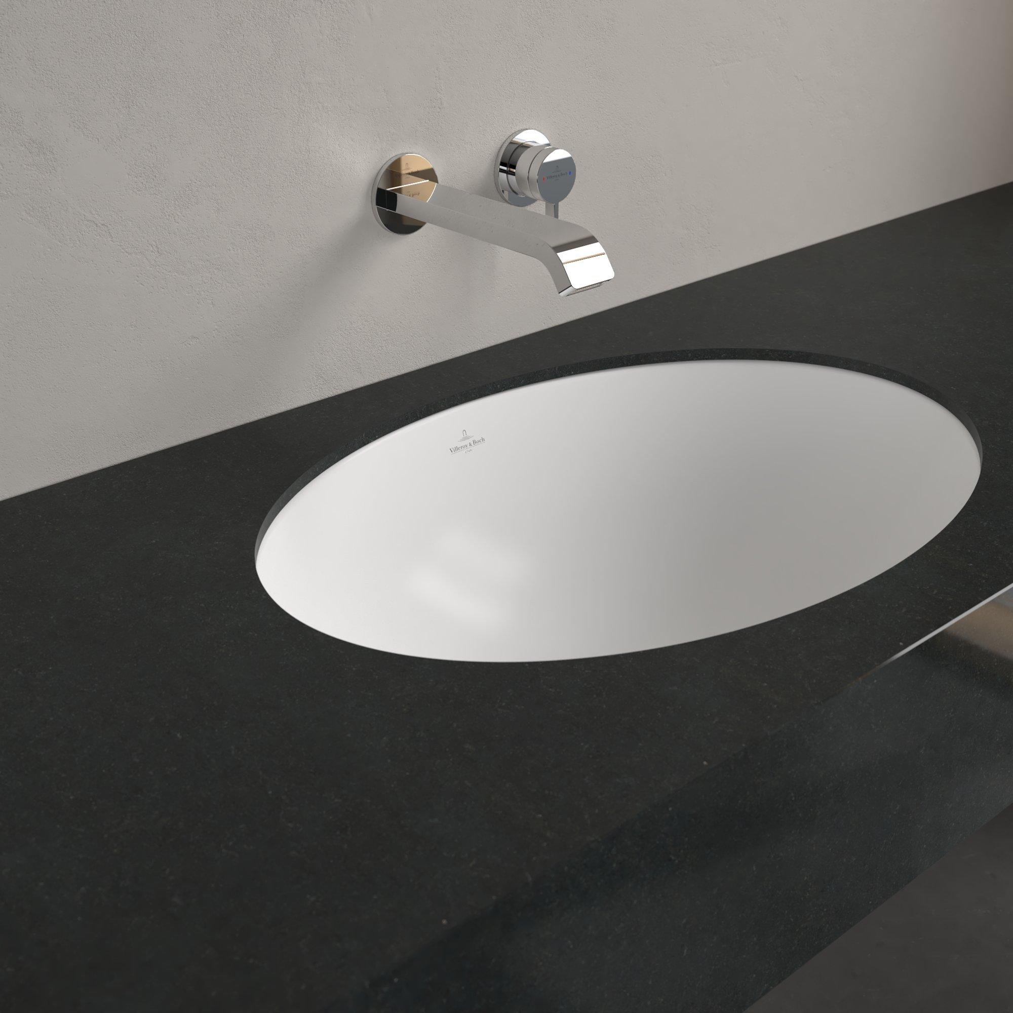 Villeroy & boch Loop & friends onderbouwwastafel 60x38cm z/kr.gat m/overl. C+ white - 4a5500rw - Afbeelding 9