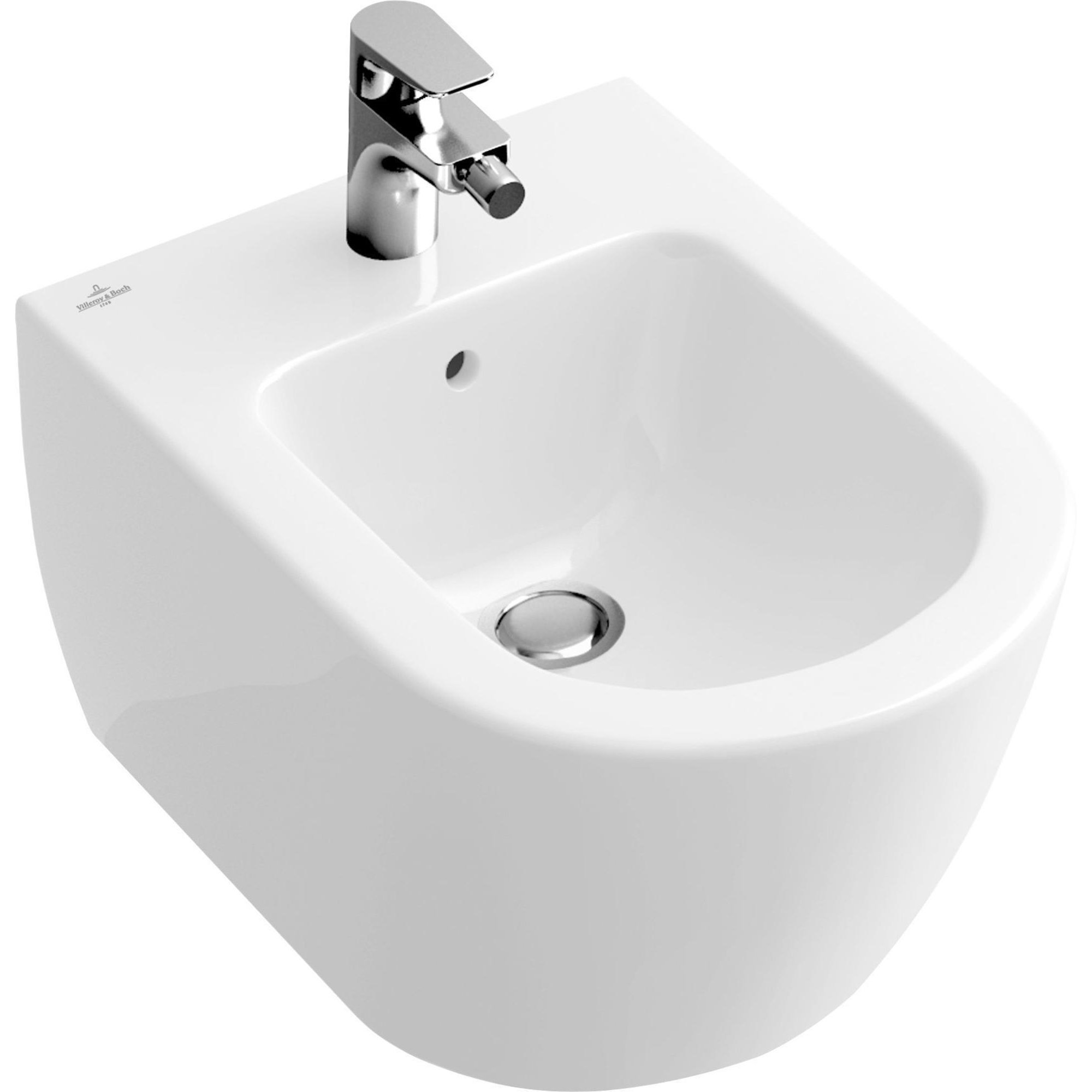 Villeroy & Boch Subway 2.0 wandbidet - 37x56cm - wit - 54000001 - Afbeelding 2