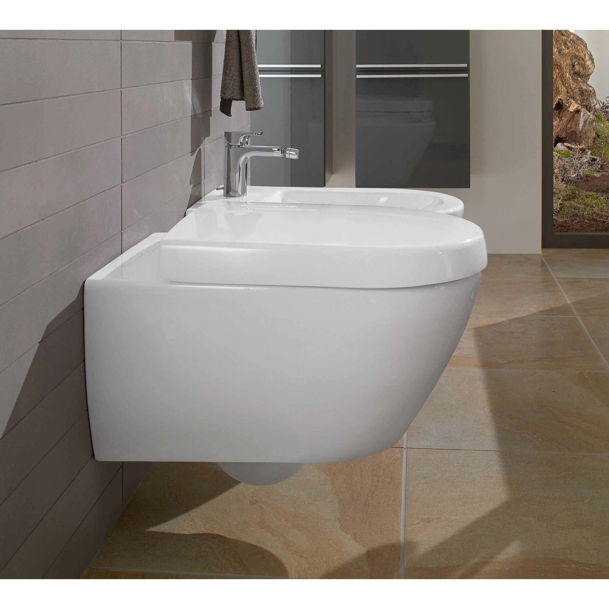 Villeroy & Boch Subway 2.0 wandbidet - 37x56cm - wit - 54000001 - Afbeelding 4