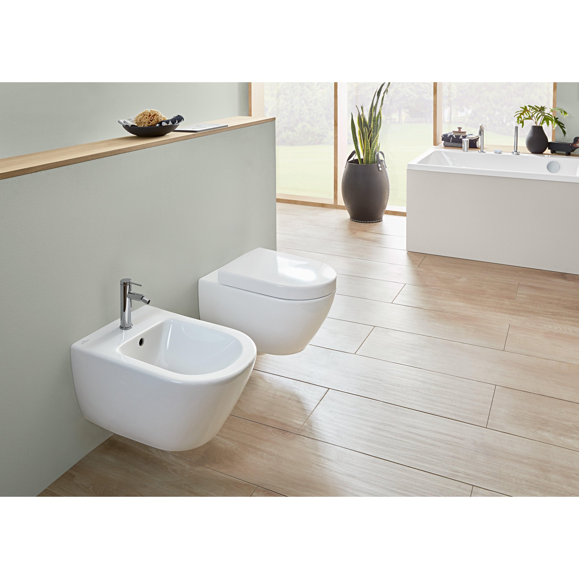 Villeroy & Boch Subway 2.0 wandbidet - 37x56cm - wit - 54000001 - Afbeelding 5