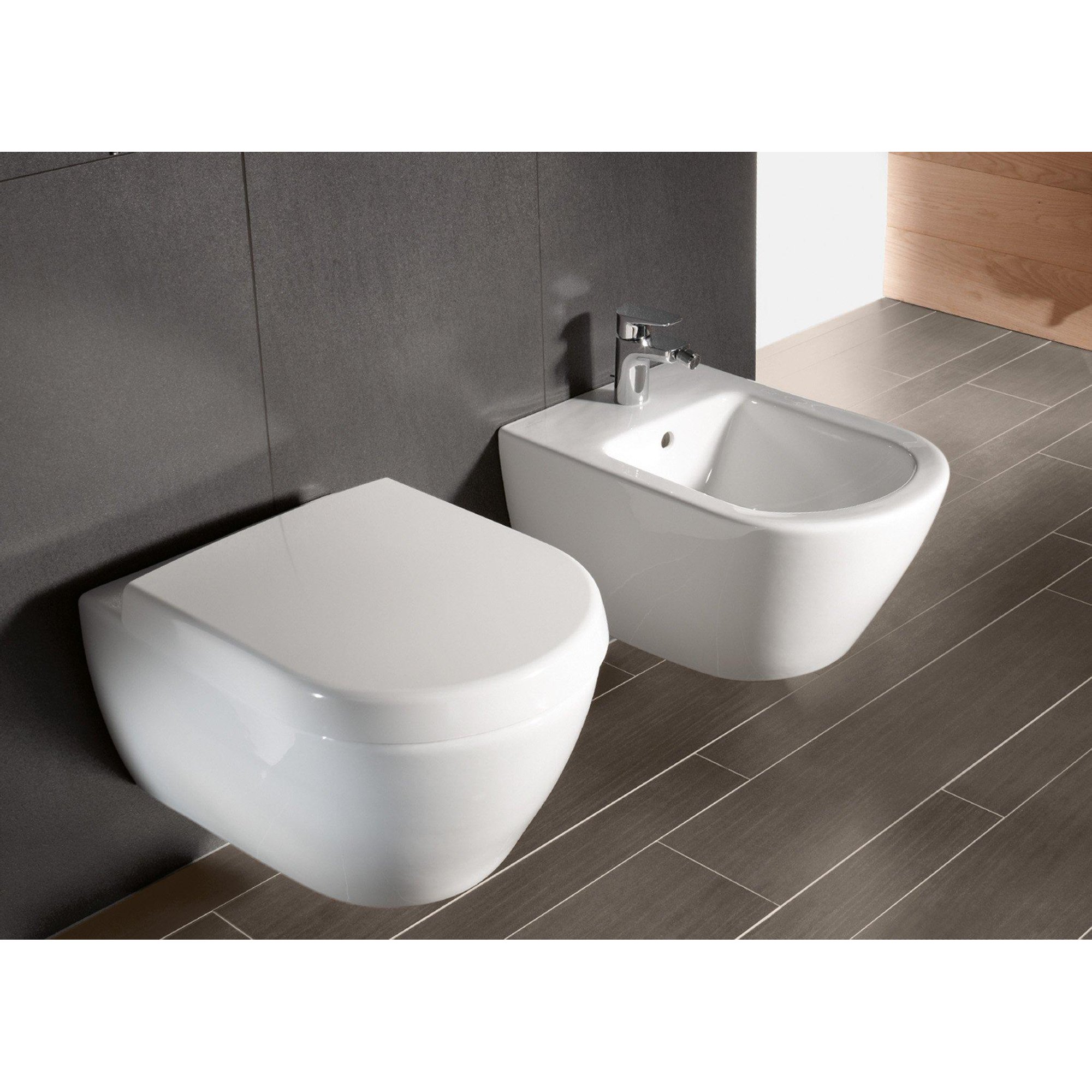 Villeroy & Boch Subway 2.0 wandbidet - 37x56cm - wit - 54000001 - Afbeelding 6