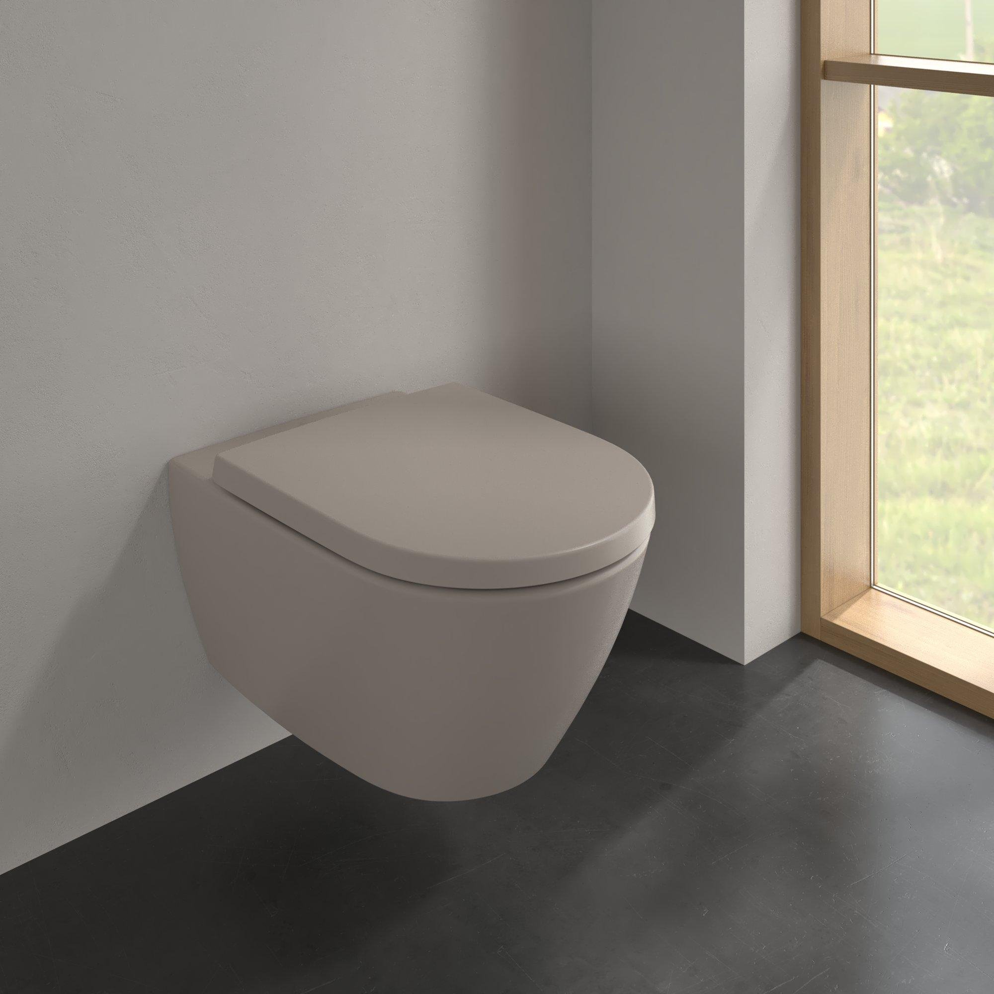 Villeroy & Boch Subway 2.0 diepspoelcloset - zonder spoelrand 56x37x36.5cm - almond - 5614r0am - Afbeelding 2