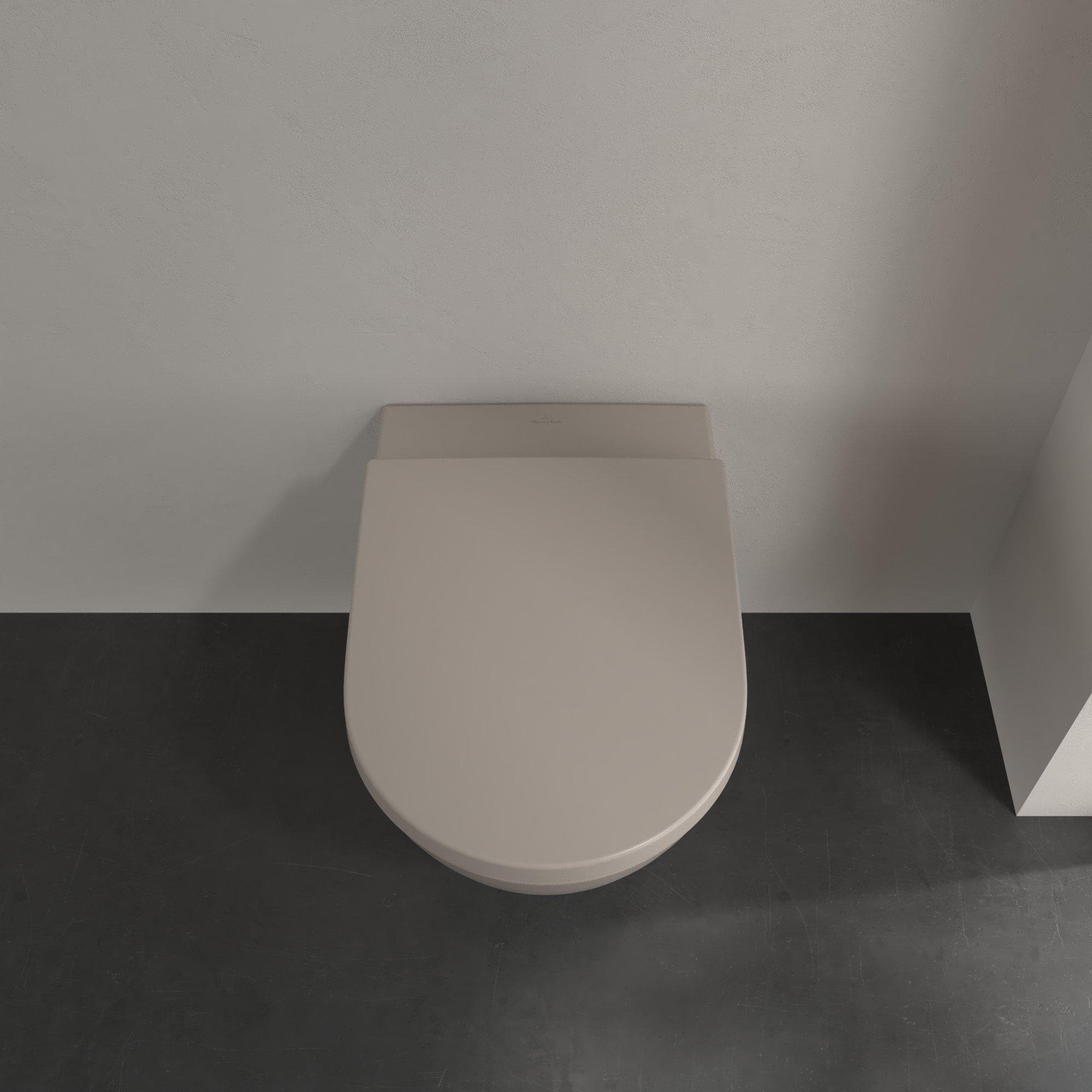Villeroy & Boch Subway 2.0 diepspoelcloset - zonder spoelrand 56x37x36.5cm - almond - 5614r0am - Afbeelding 4