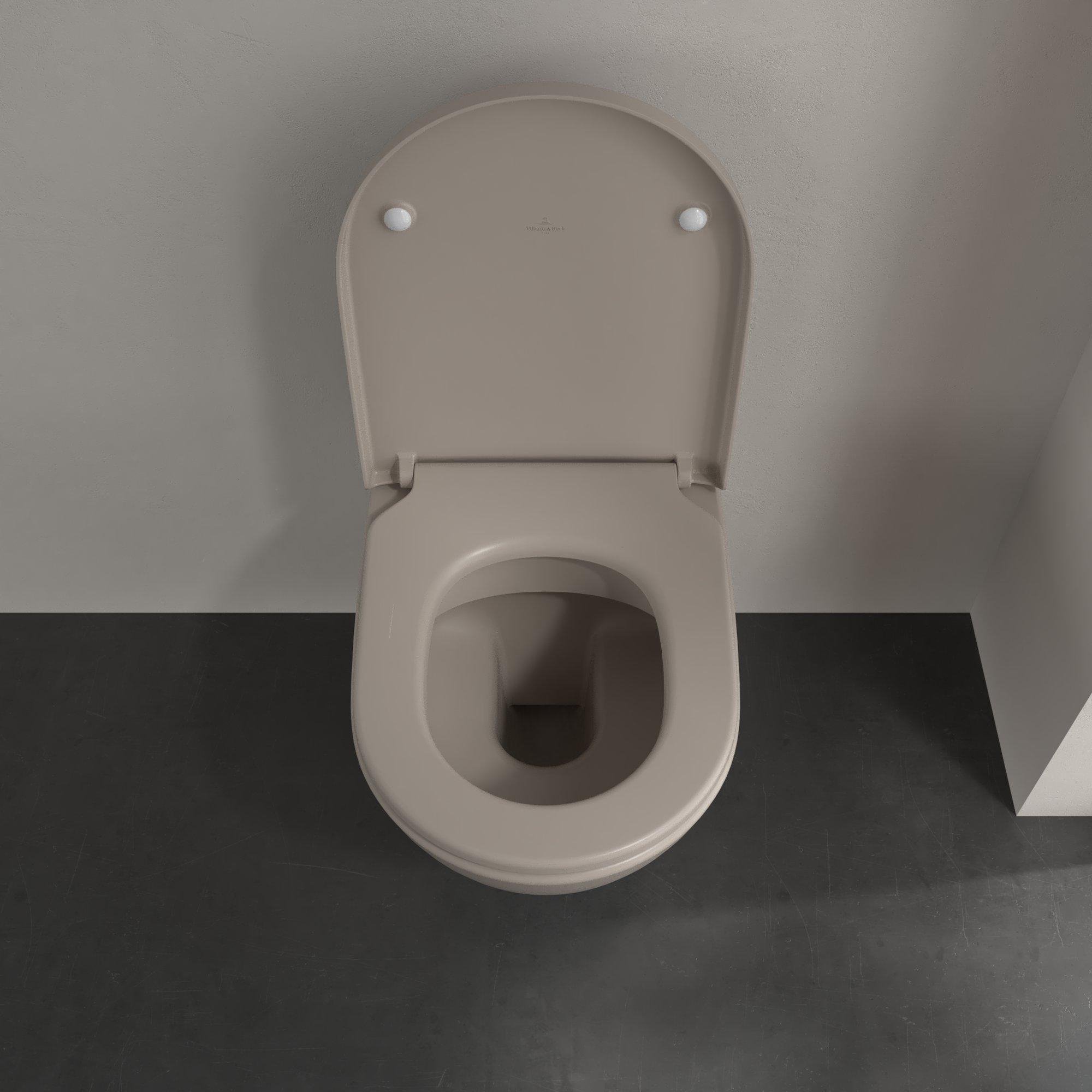 Villeroy & Boch Subway 2.0 diepspoelcloset - zonder spoelrand 56x37x36.5cm - almond - 5614r0am - Afbeelding 5