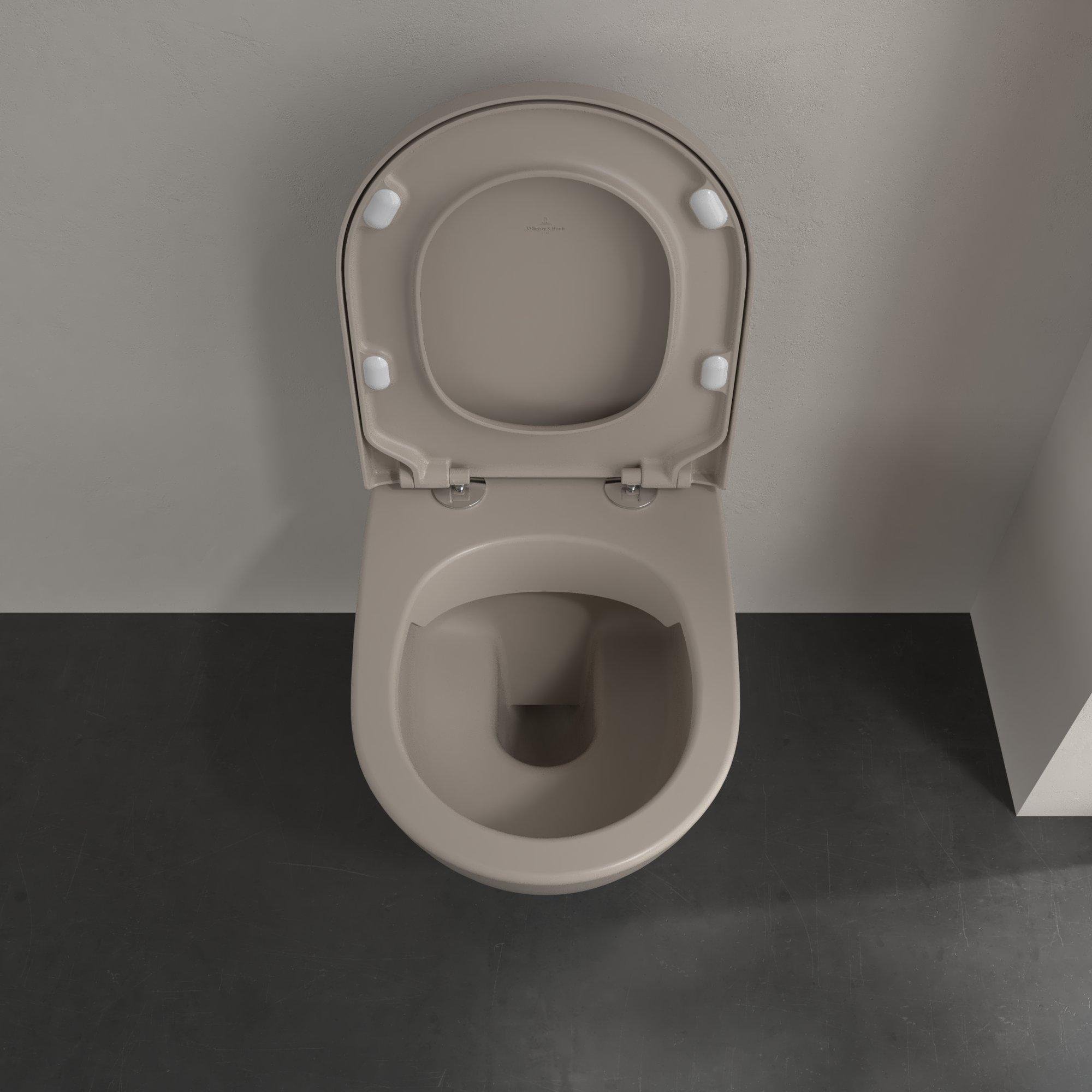 Villeroy & Boch Subway 2.0 diepspoelcloset - zonder spoelrand 56x37x36.5cm - almond - 5614r0am - Afbeelding 6