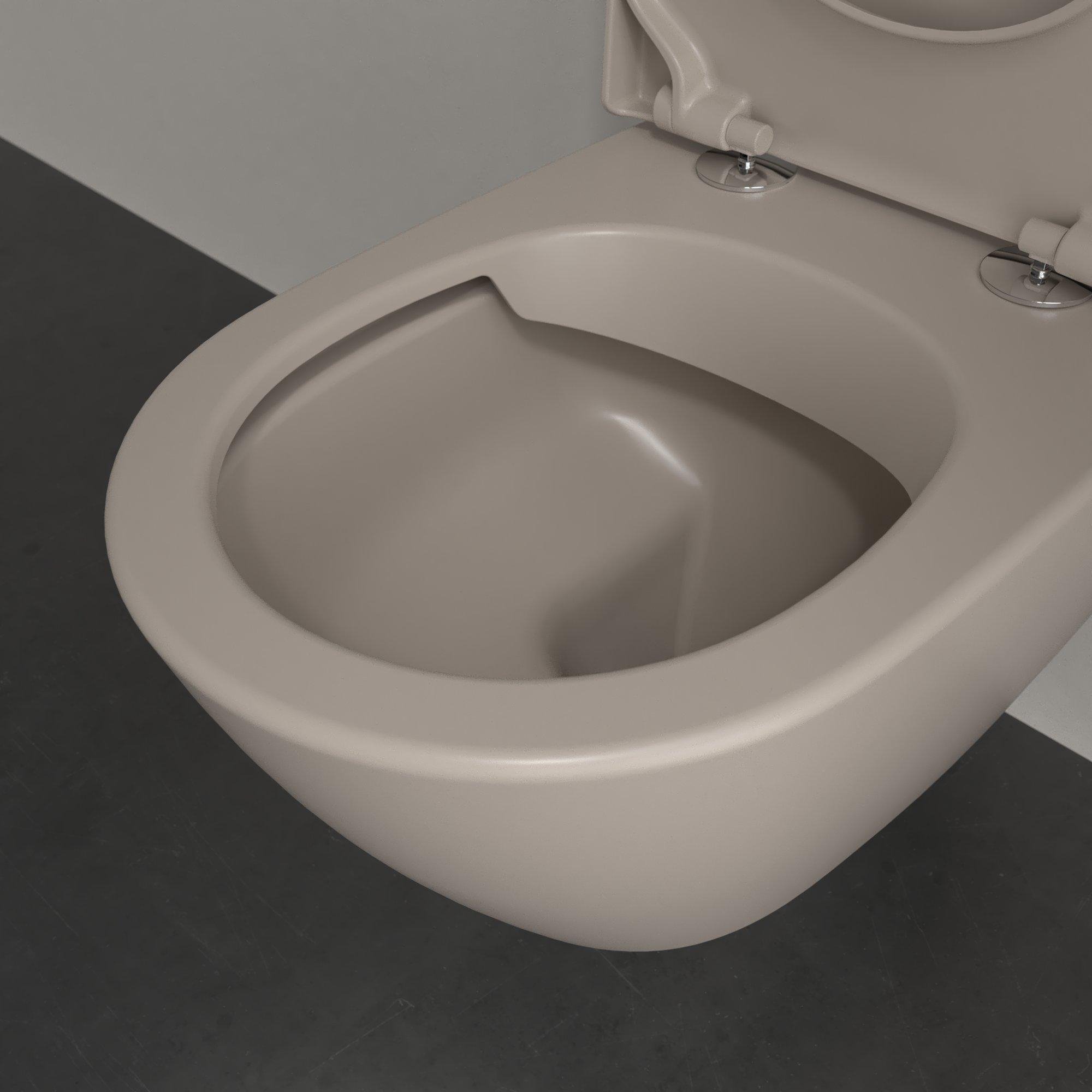 Villeroy & Boch Subway 2.0 diepspoelcloset - zonder spoelrand 56x37x36.5cm - almond - 5614r0am - Afbeelding 10